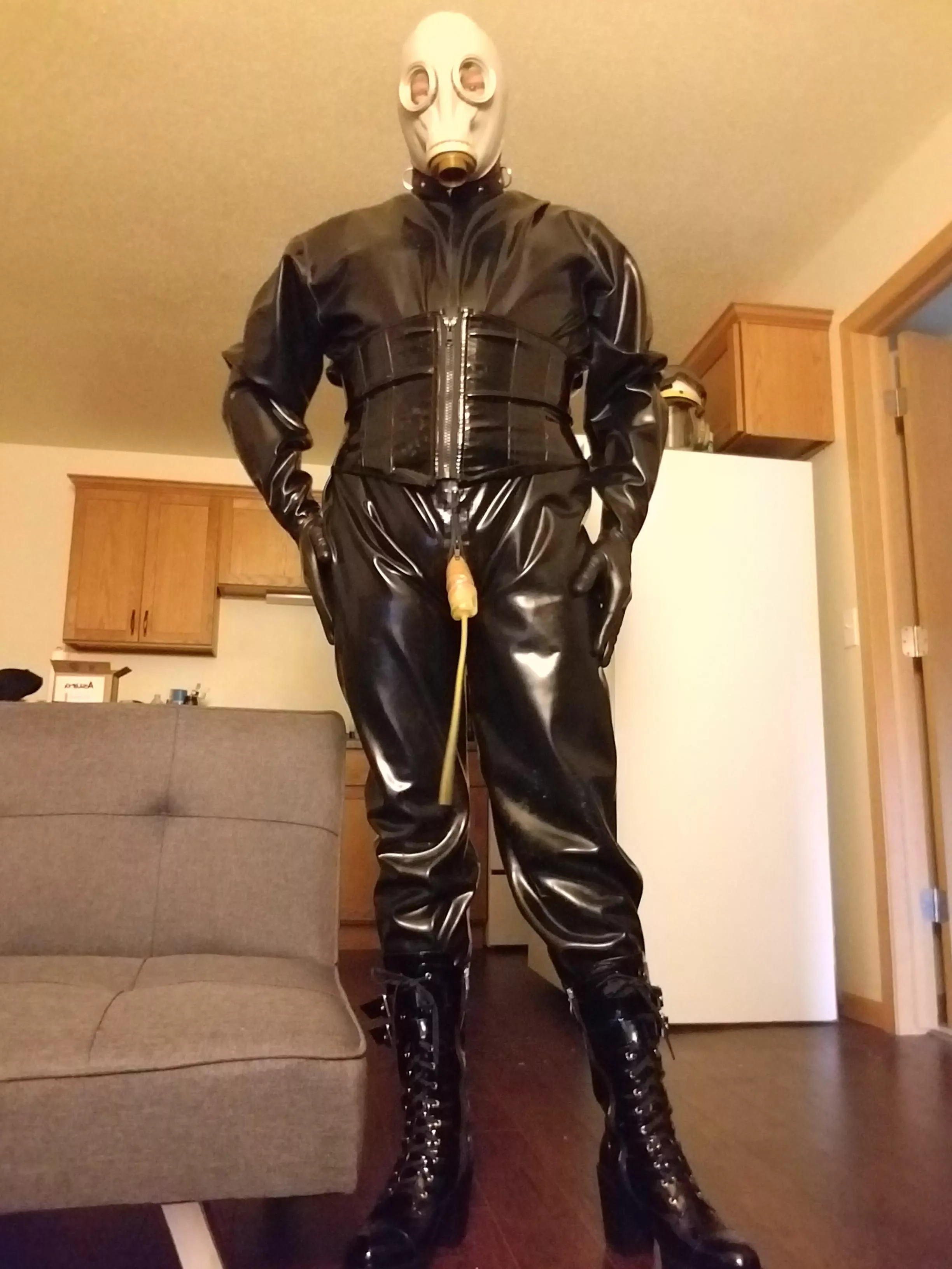 Fully enclosed in heavy rubber