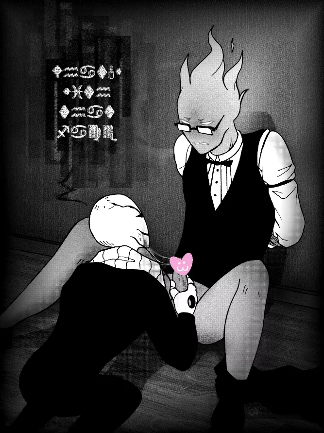 [Gaster] x [grillby]