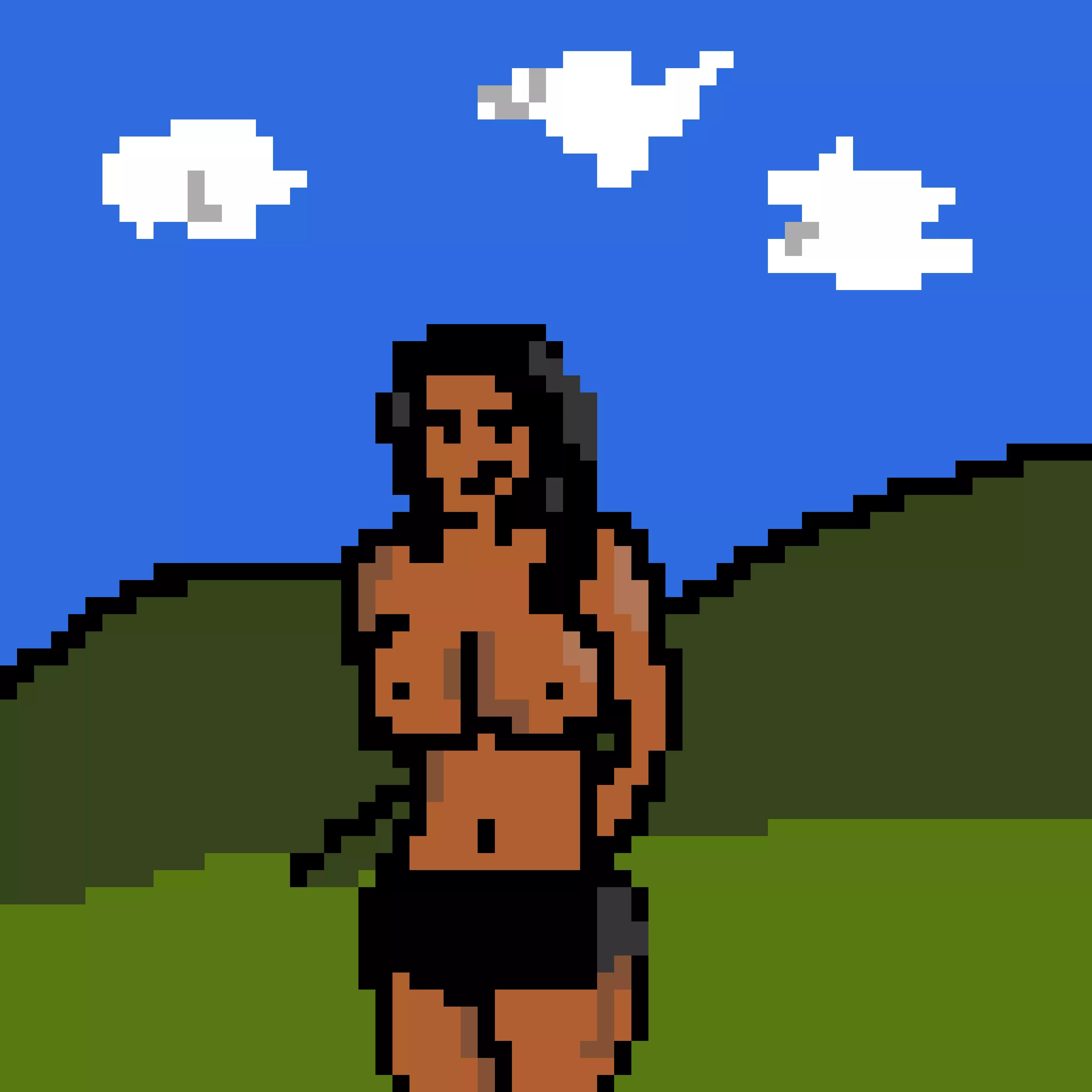 Gave this pixel art a try… naturally started with a naked woman