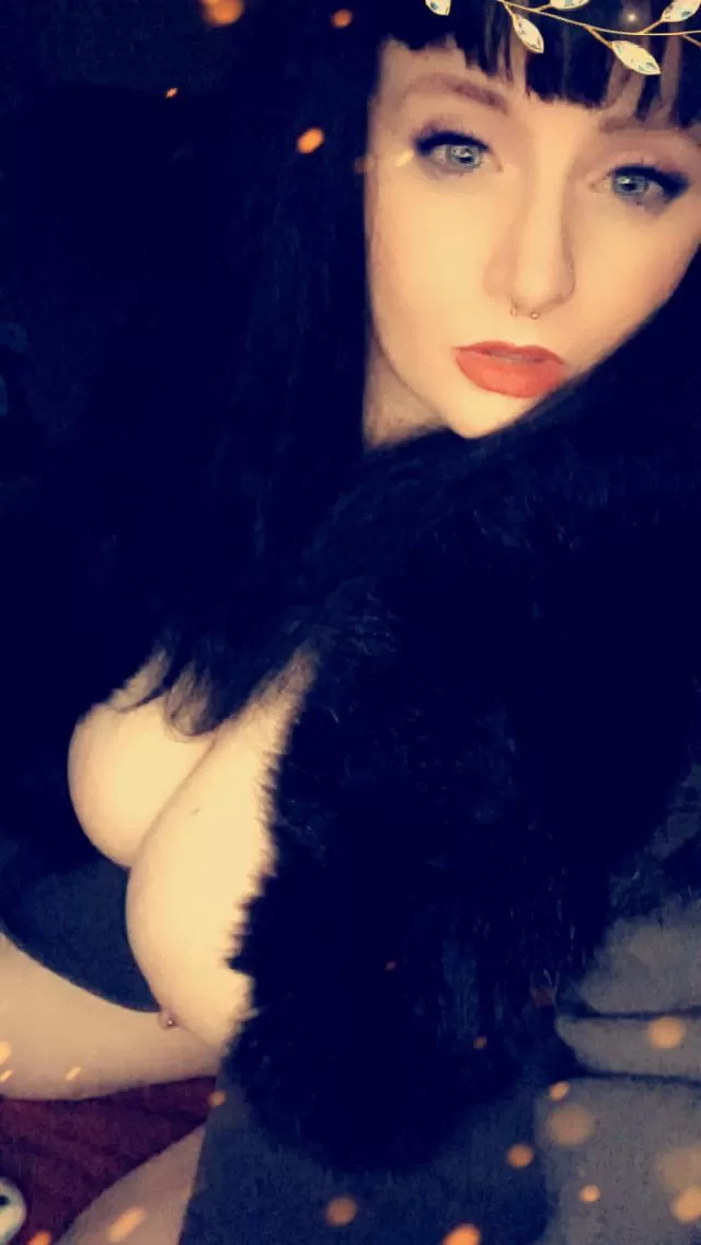 Gems in my tits and a fur coat