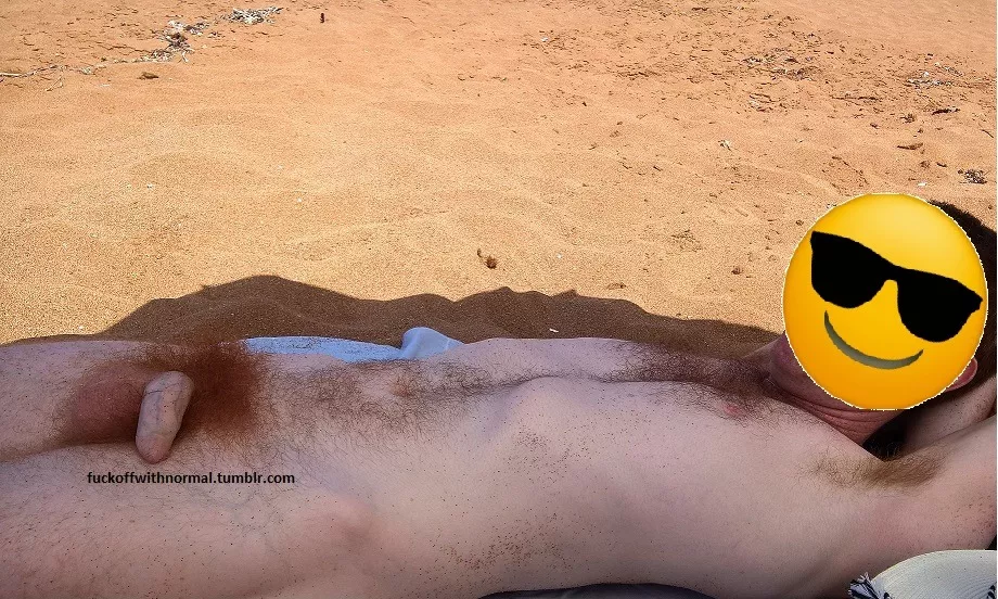 Ginger at the nude beach