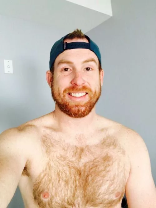 Ginger in a cap