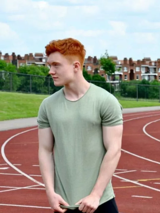 Ginger on the track