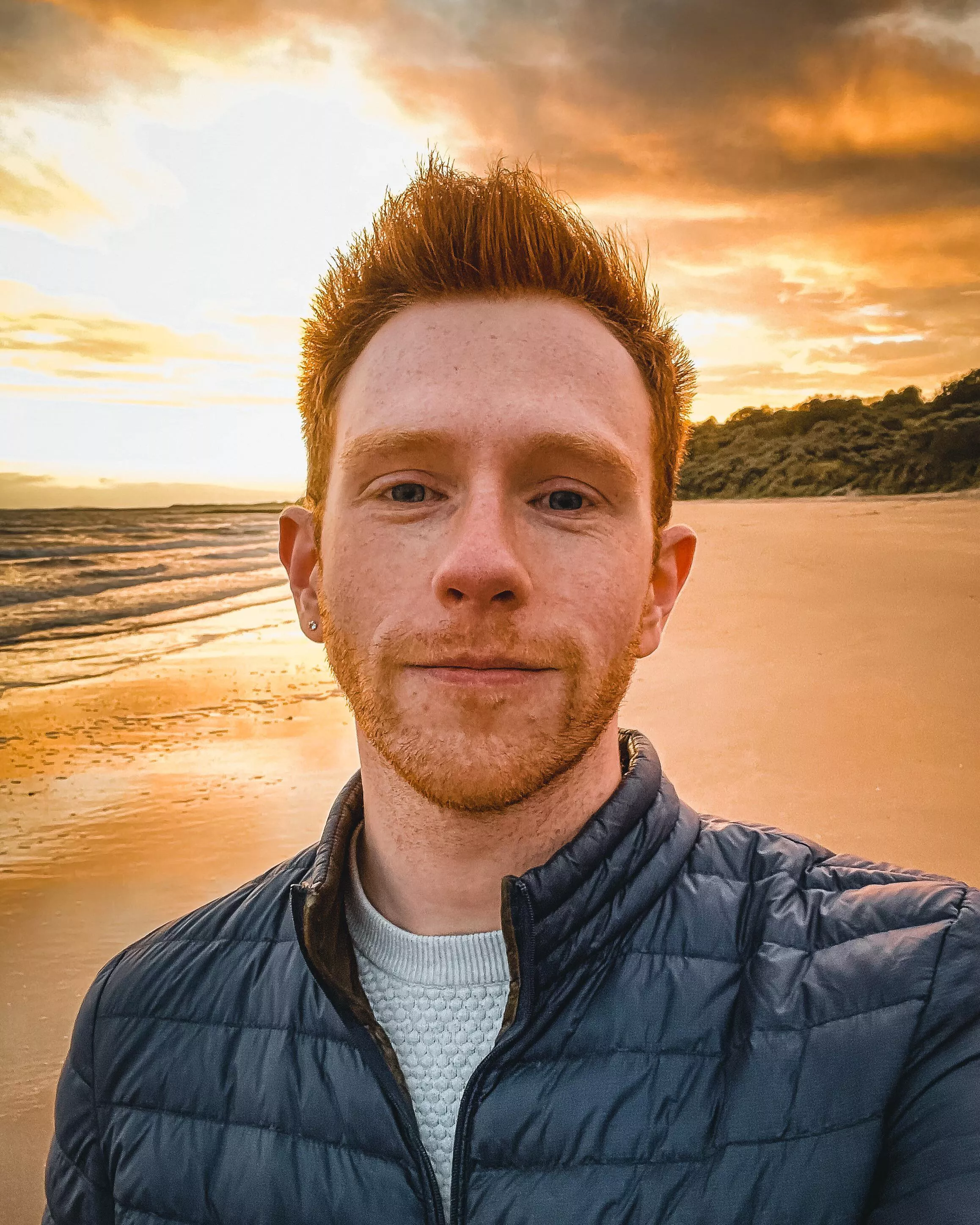 Gingers + sunsets = a whole lotta orange