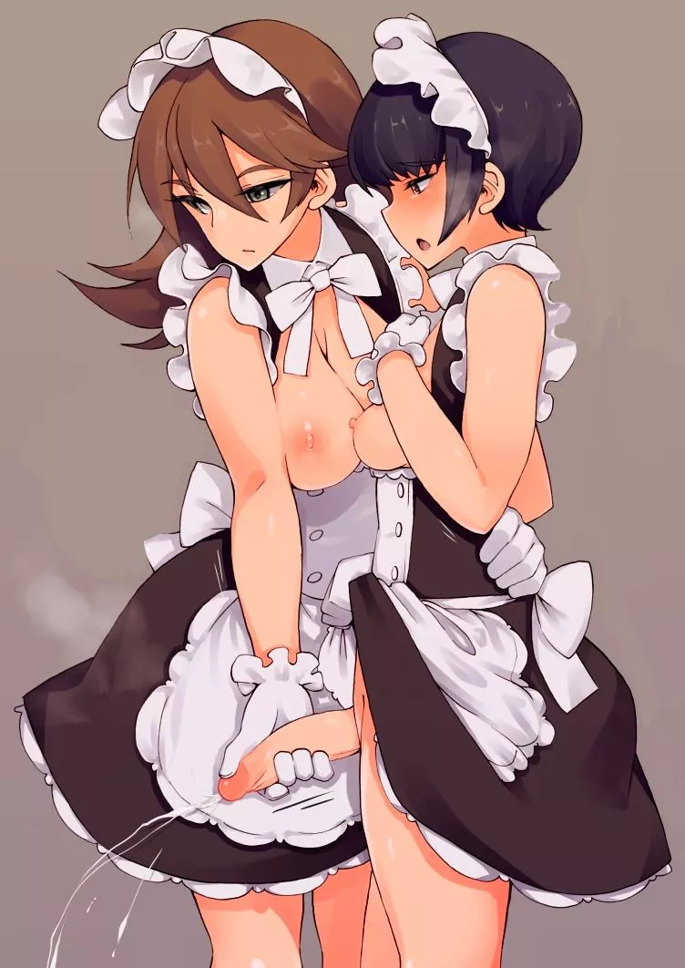 Giving the maid a hand