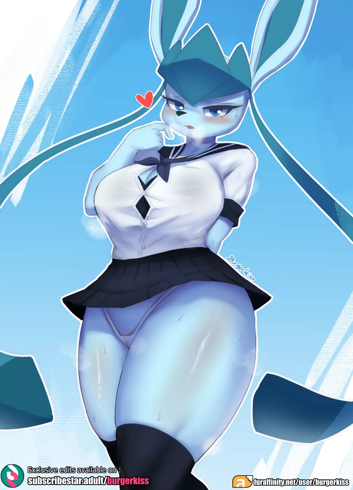 Glaceon Schoolgirl [F] (BurgerKiss)