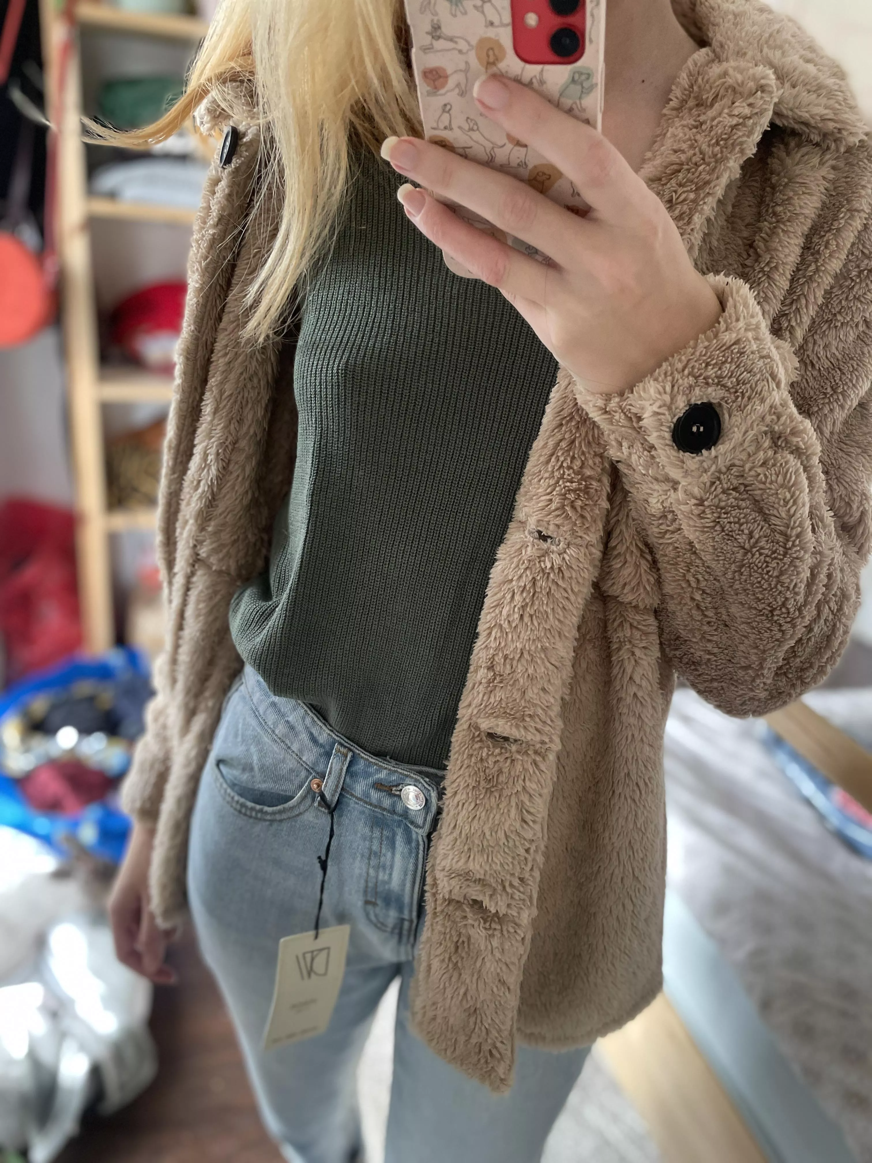 Going braless in winter has some perks