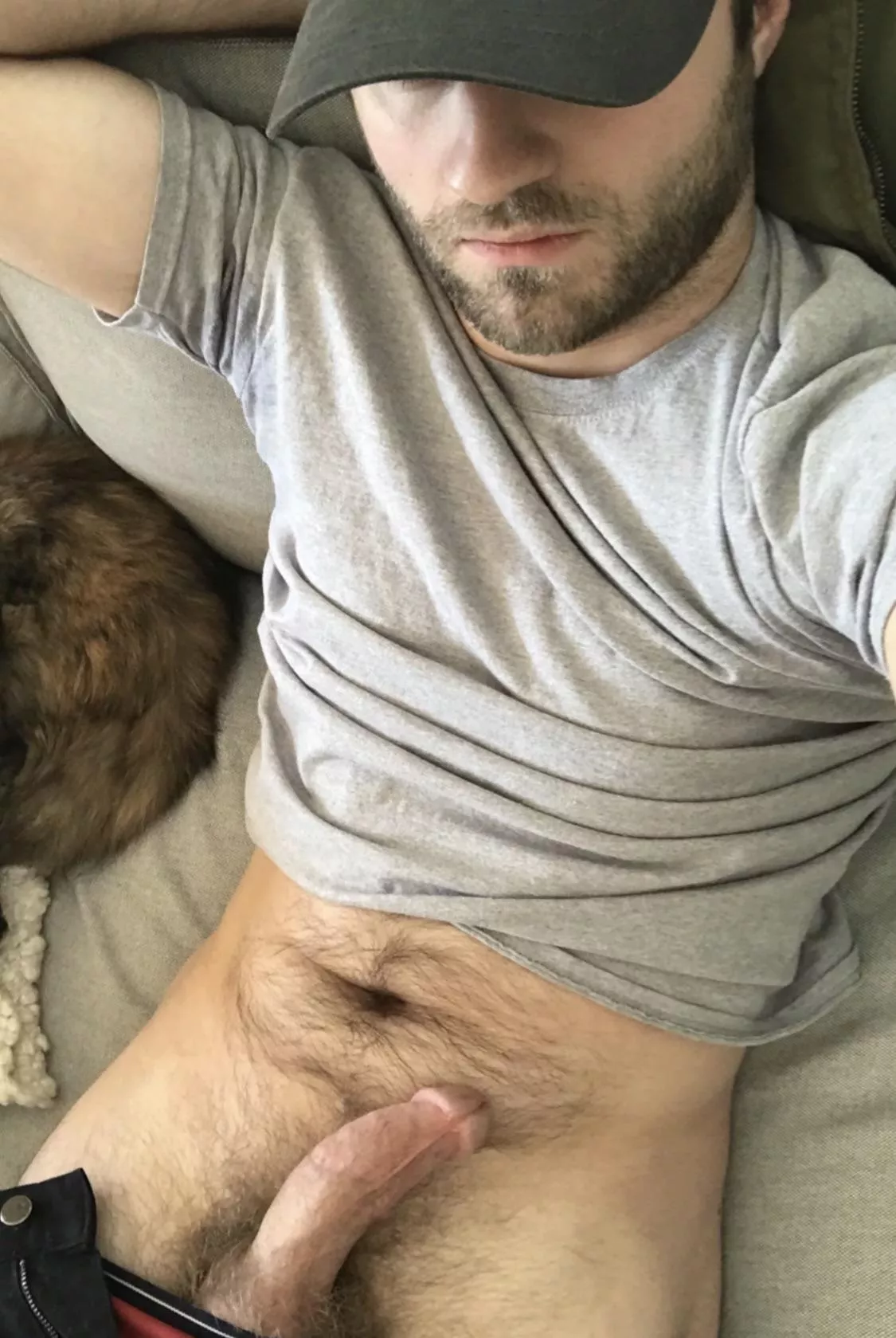 Good morning! Please pay no attention to my cat photobombing my nudes.