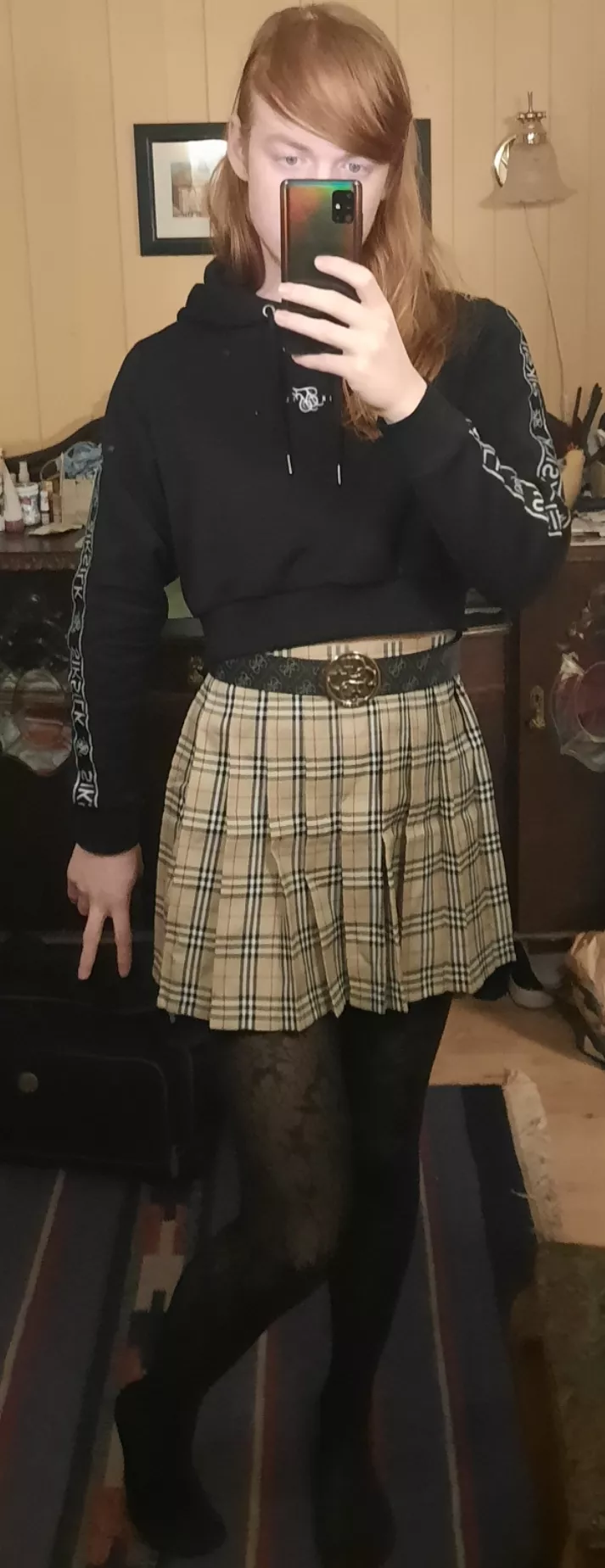 Got myself a burberry skirt ðŸ¥°