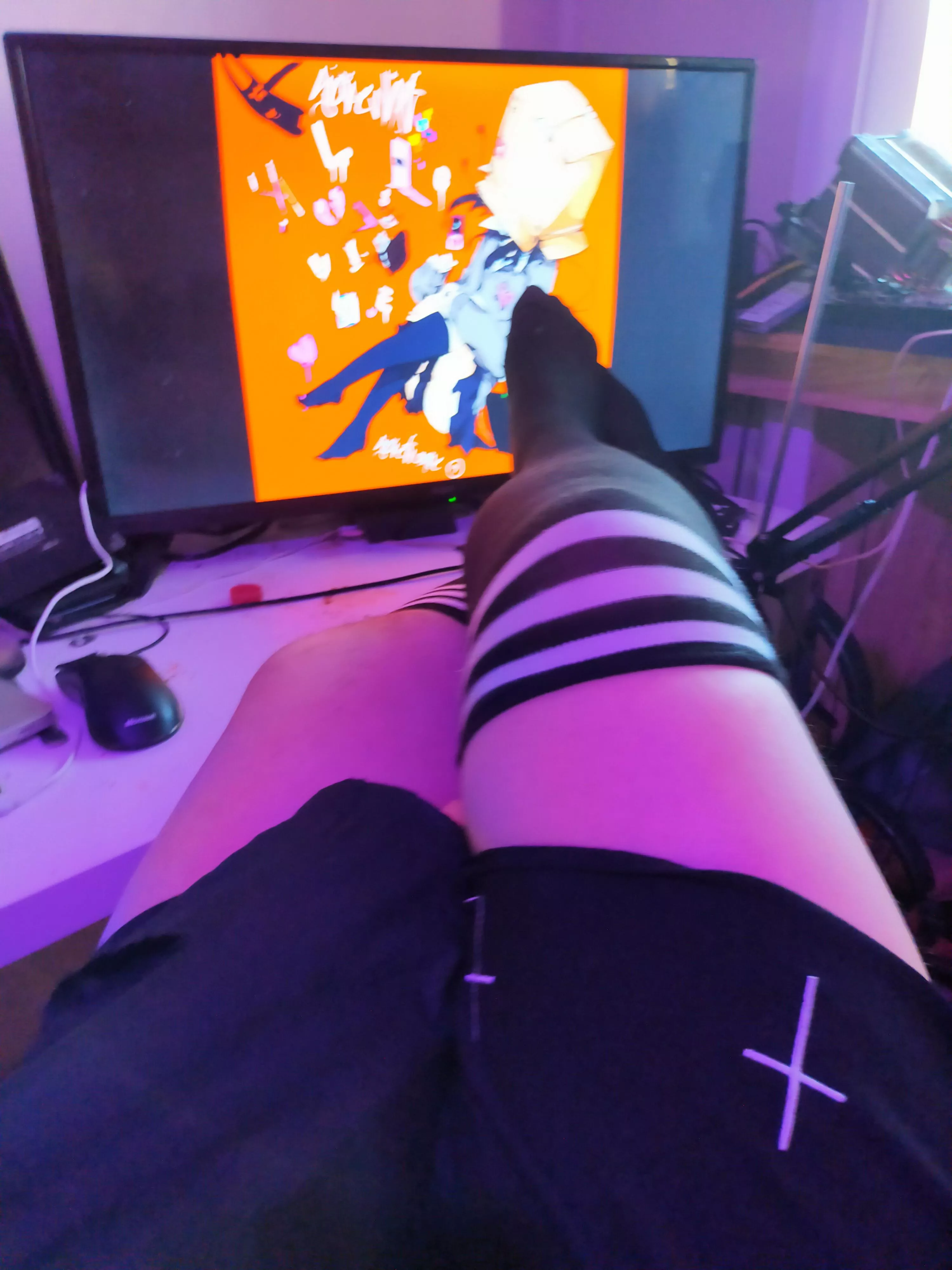 Got new thigh highs ad I thought they were cute