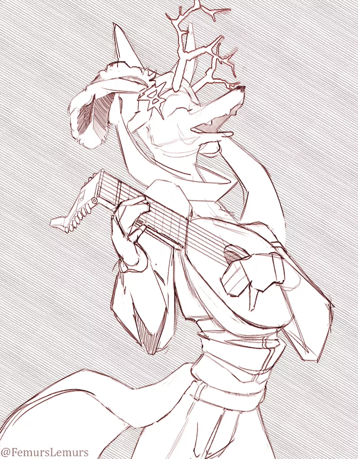 Got some bardic inspiration and sketched this