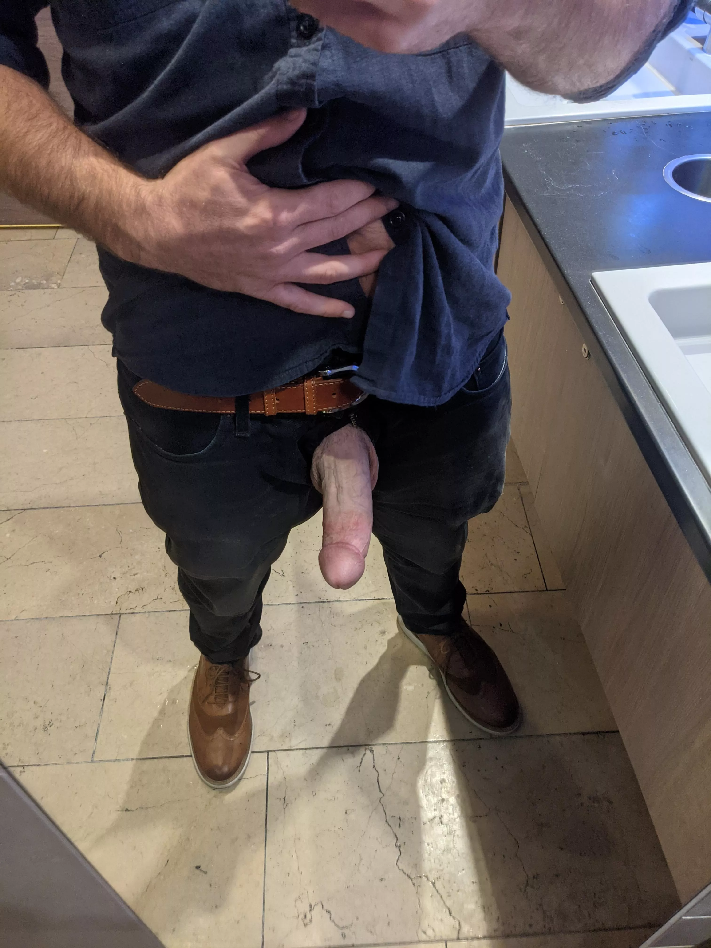 Got super horny while out to dinner