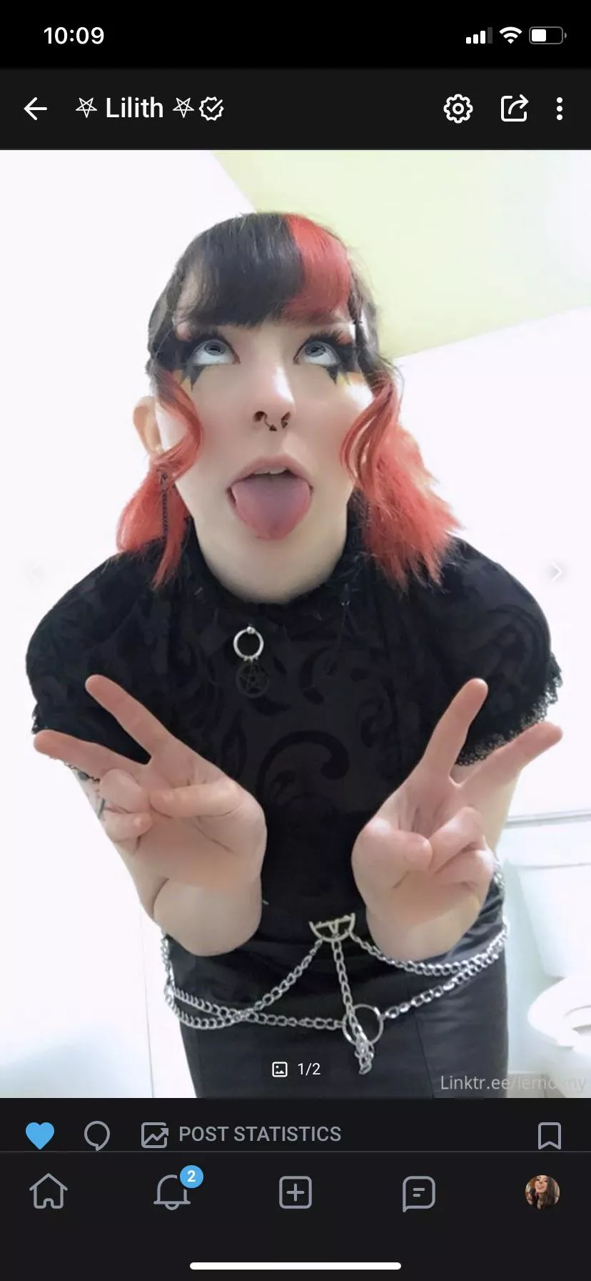 Goth ahegao 🖤