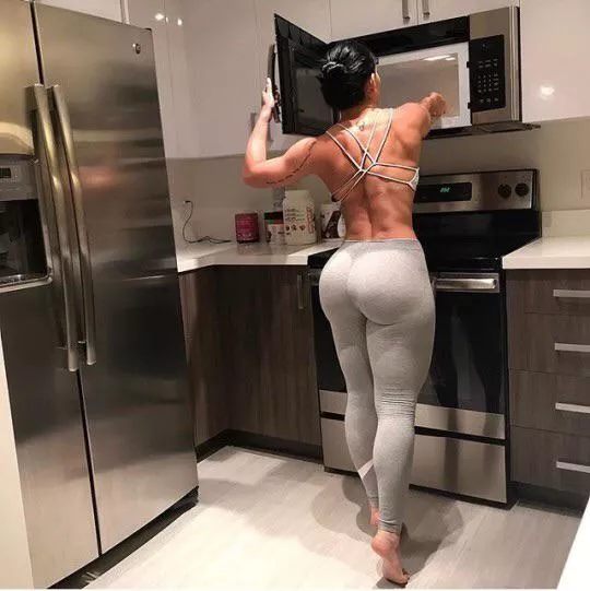 Gray yoga pants