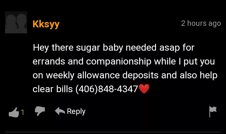 Great idea put your phone number in porn comment section