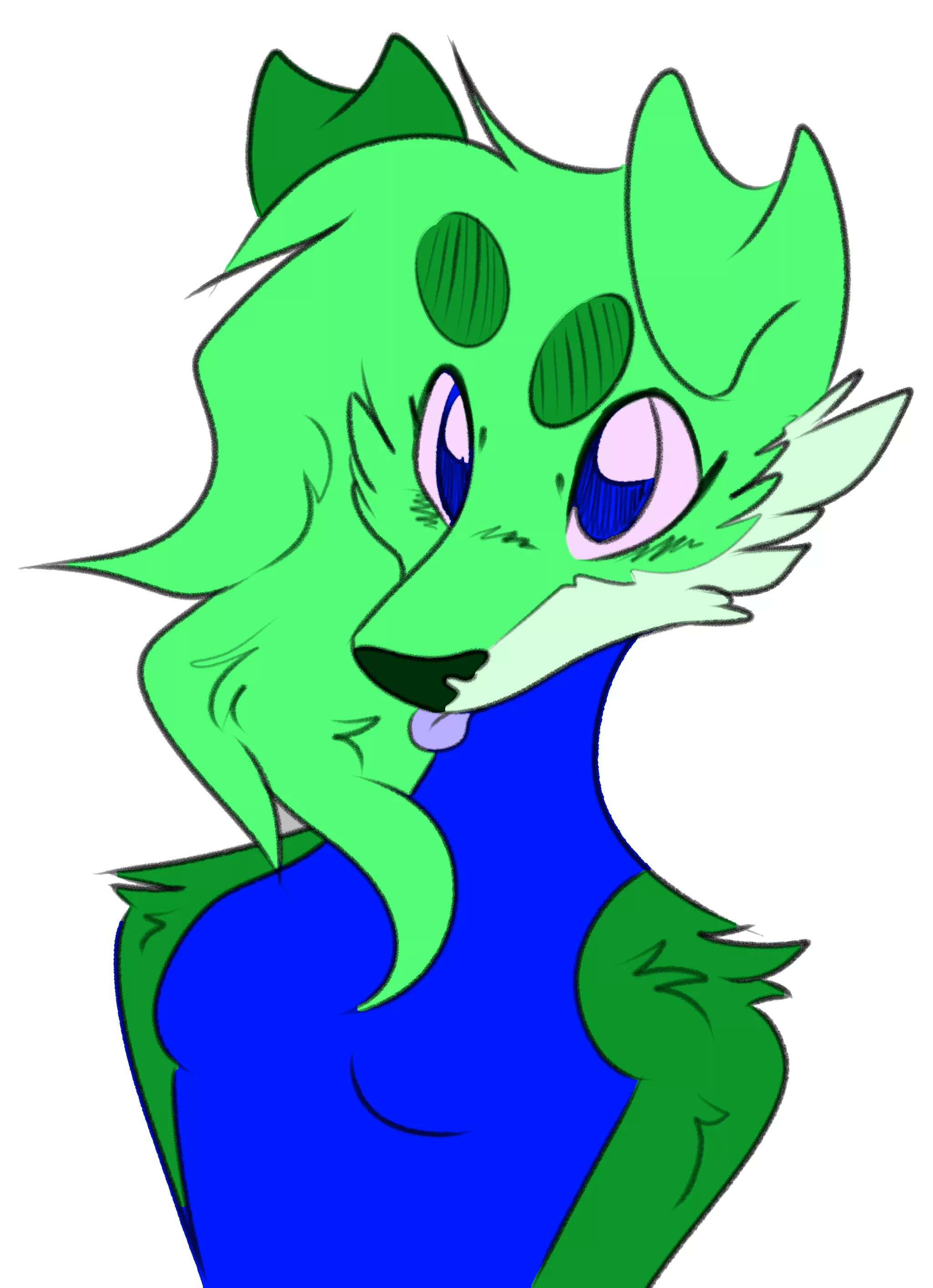 green doggy,,, art by me