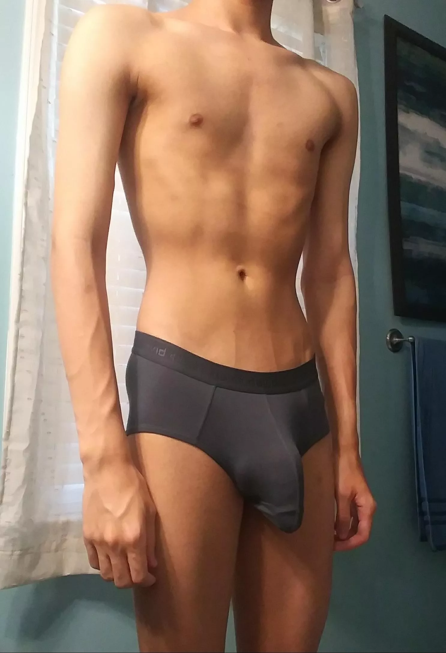 Grey pouch undies