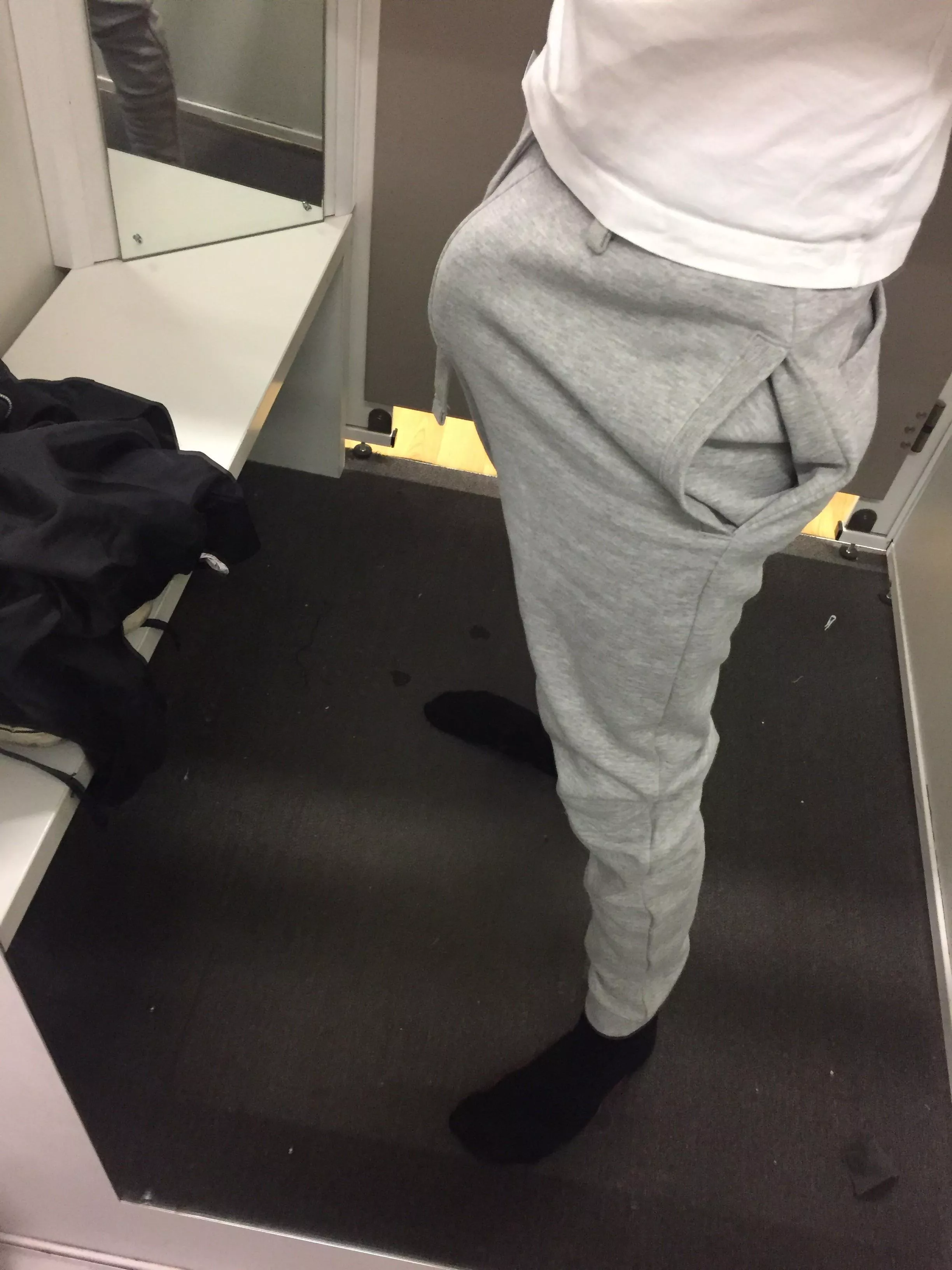 Grey sweatpants season