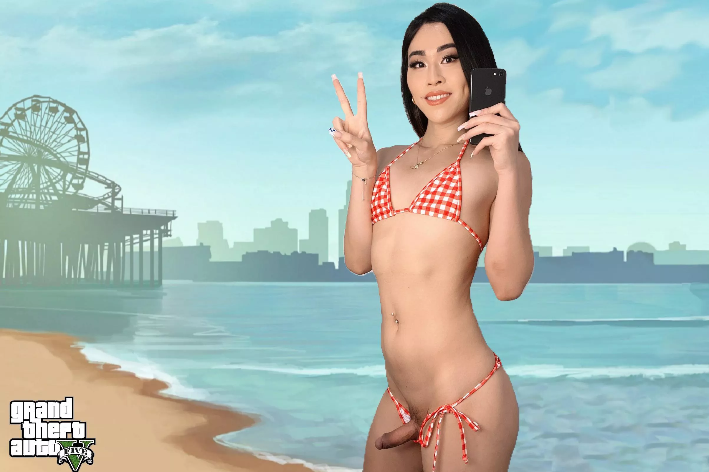 GTAV but asian trans girl🎮