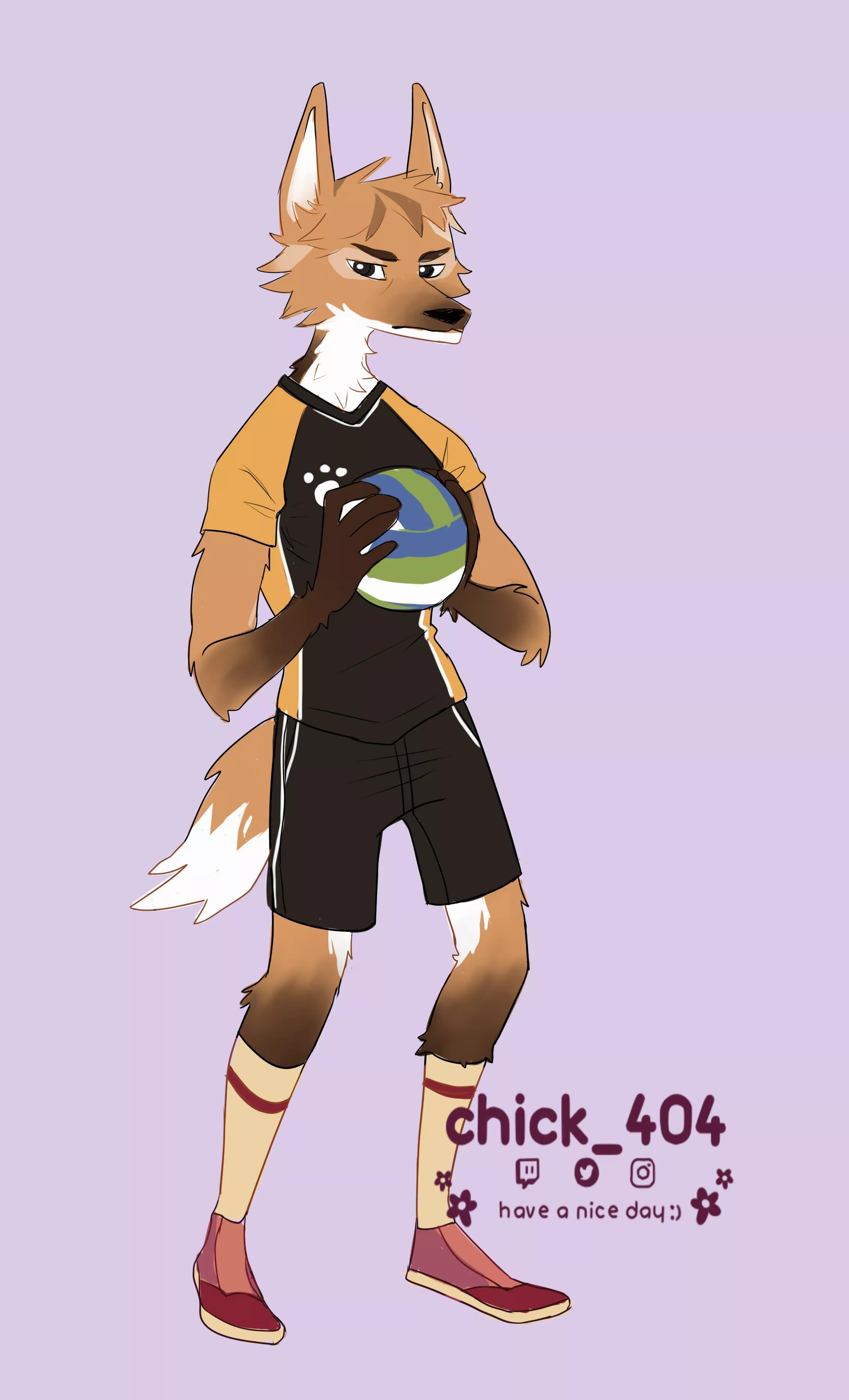 guara wolf ready to play volleyball!!!