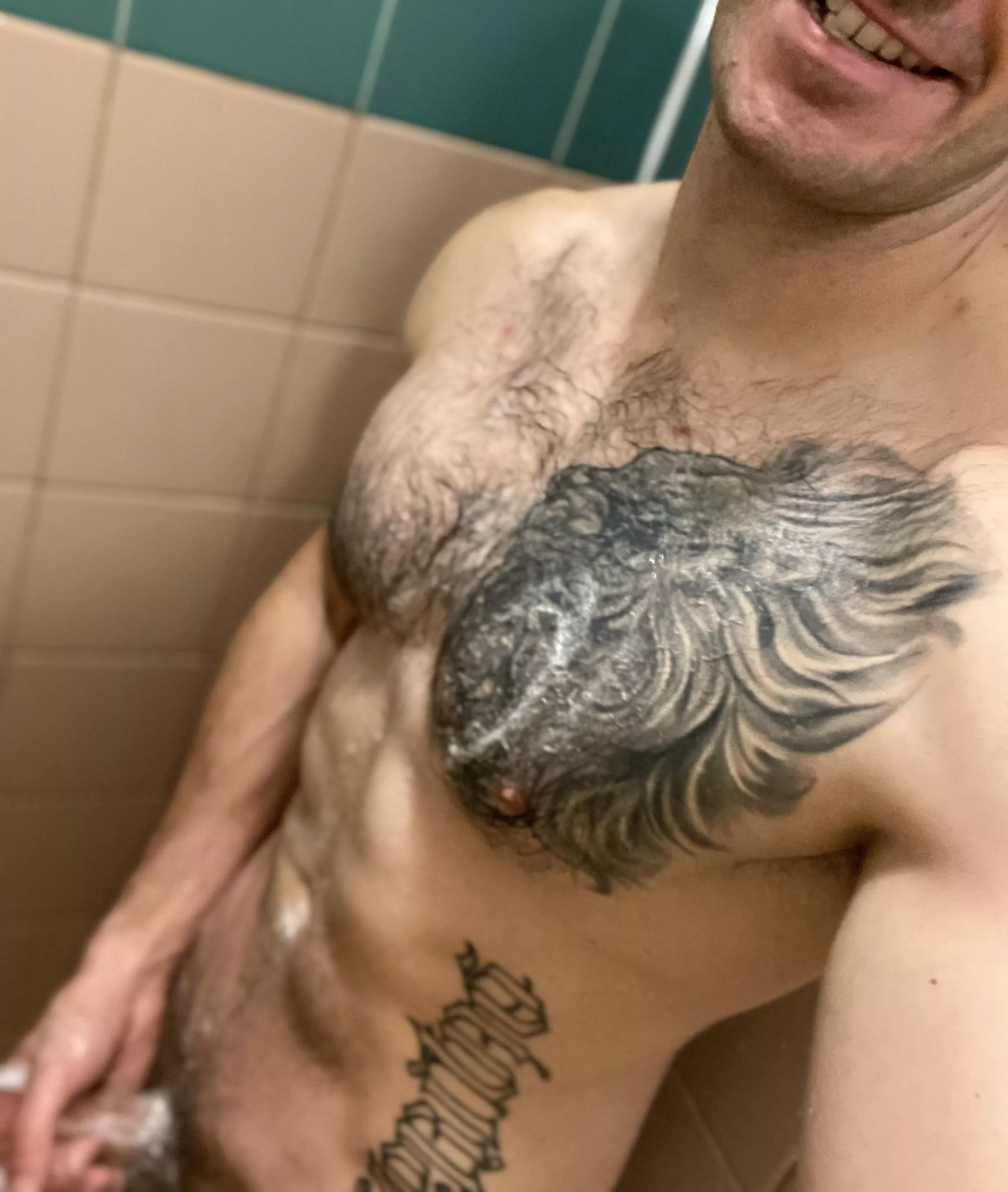 Hairy and sudsy, dirty and clean 😘