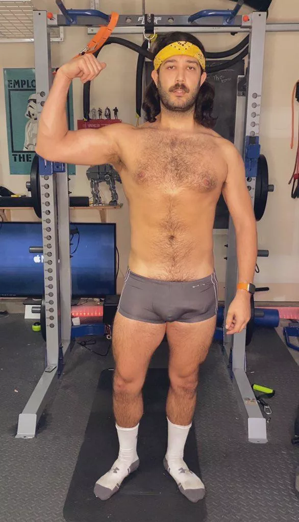 Hairy and sweaty