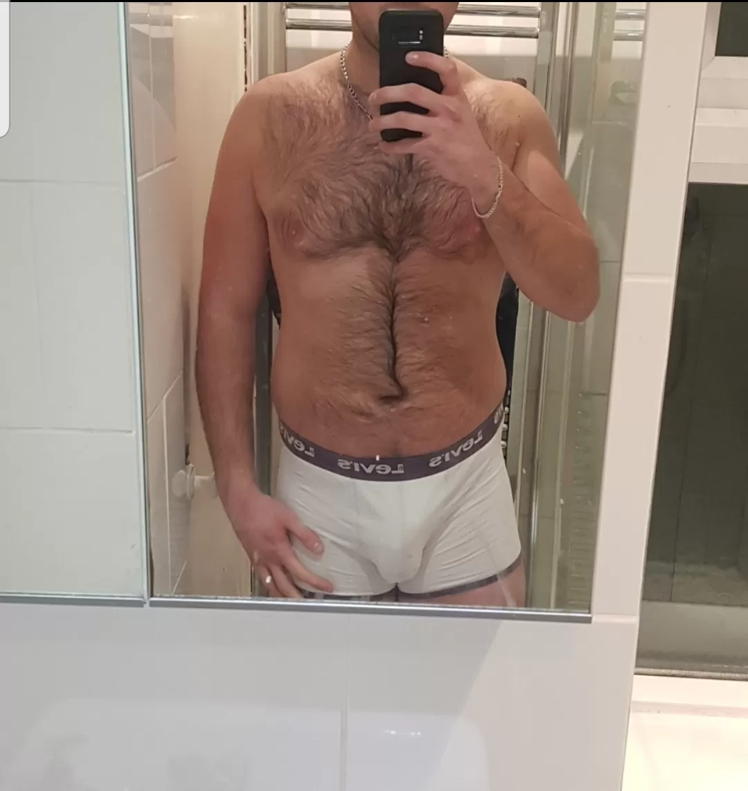 Hairy Daddy in the Mirror