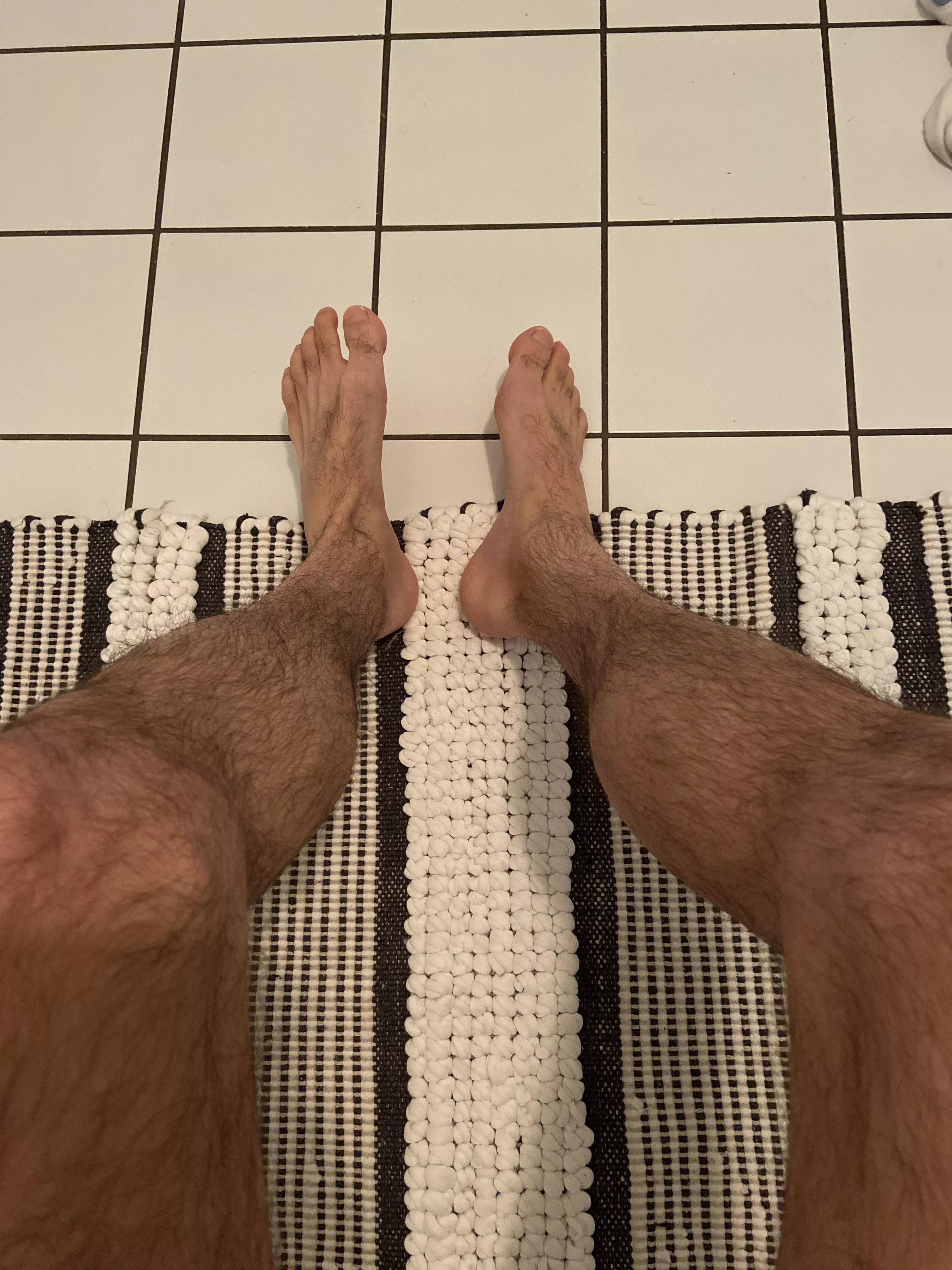 Hairy legs and feet