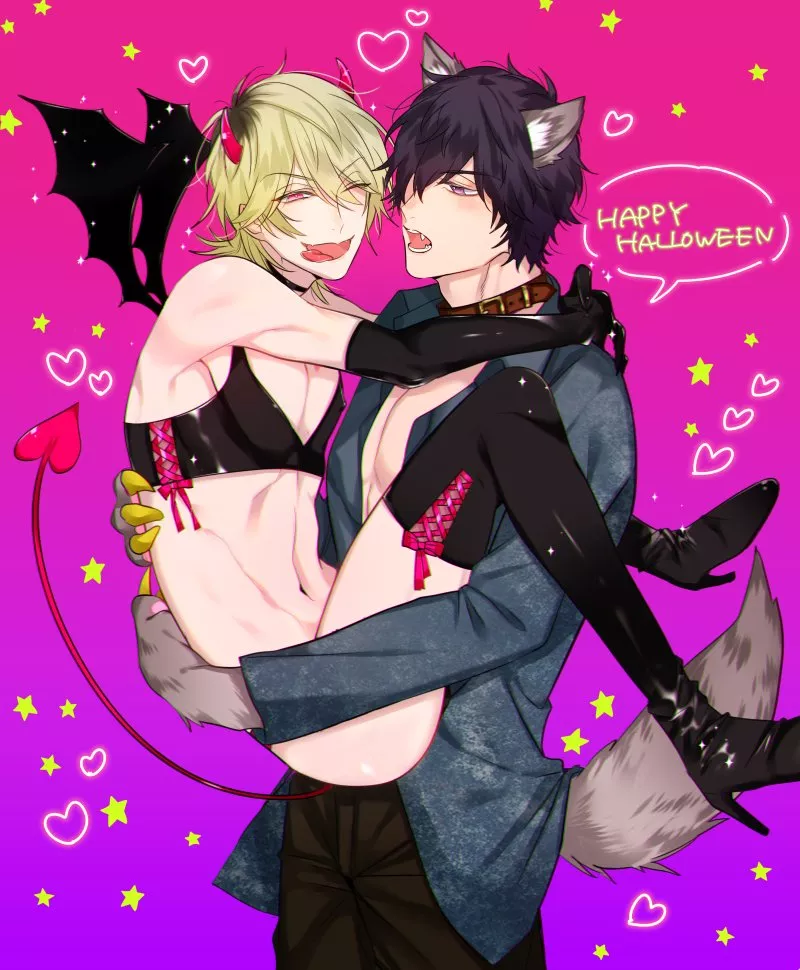 Halloween Themed BL post 1 (Pink Neon Spending)