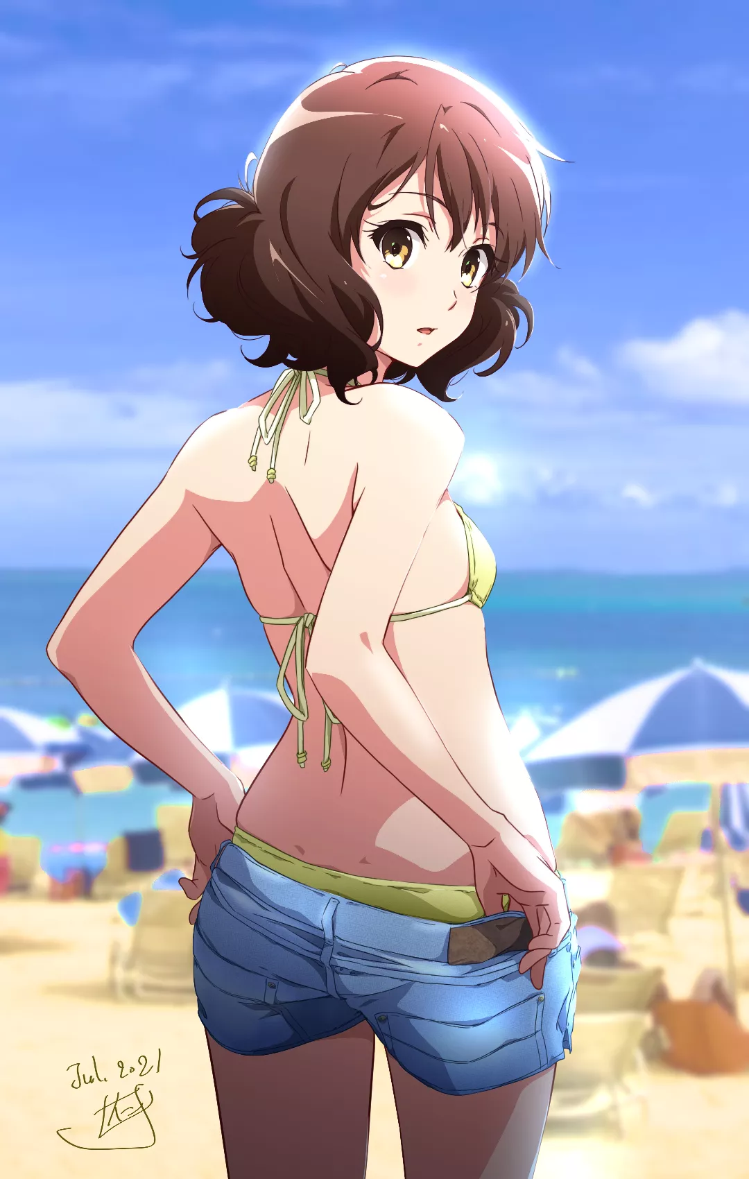 Halter bikini Kumiko. [Hibike! Euphonium]