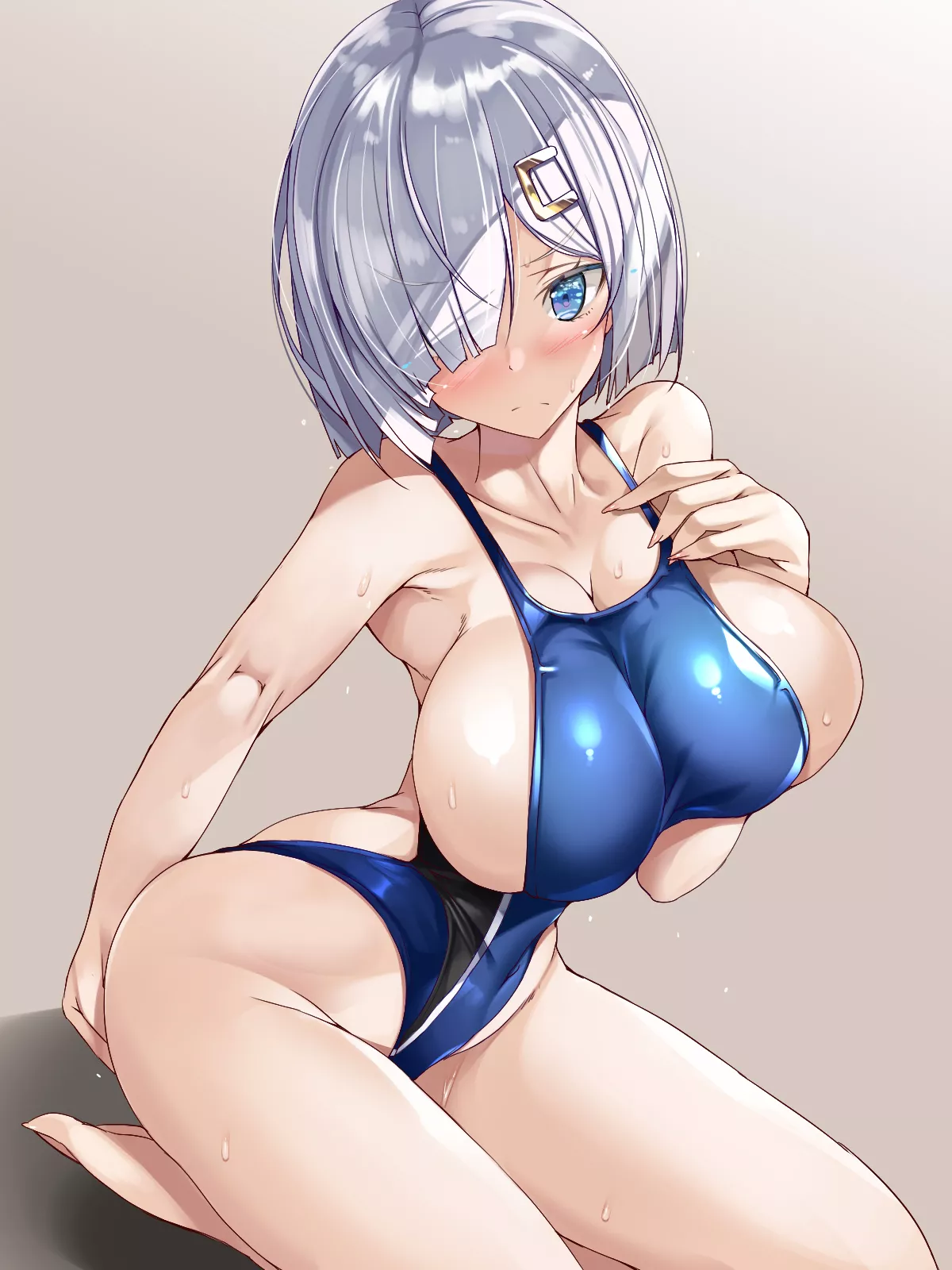 Hamakaze Too Small Swimsuit (Torisan) [Kantai Collection]