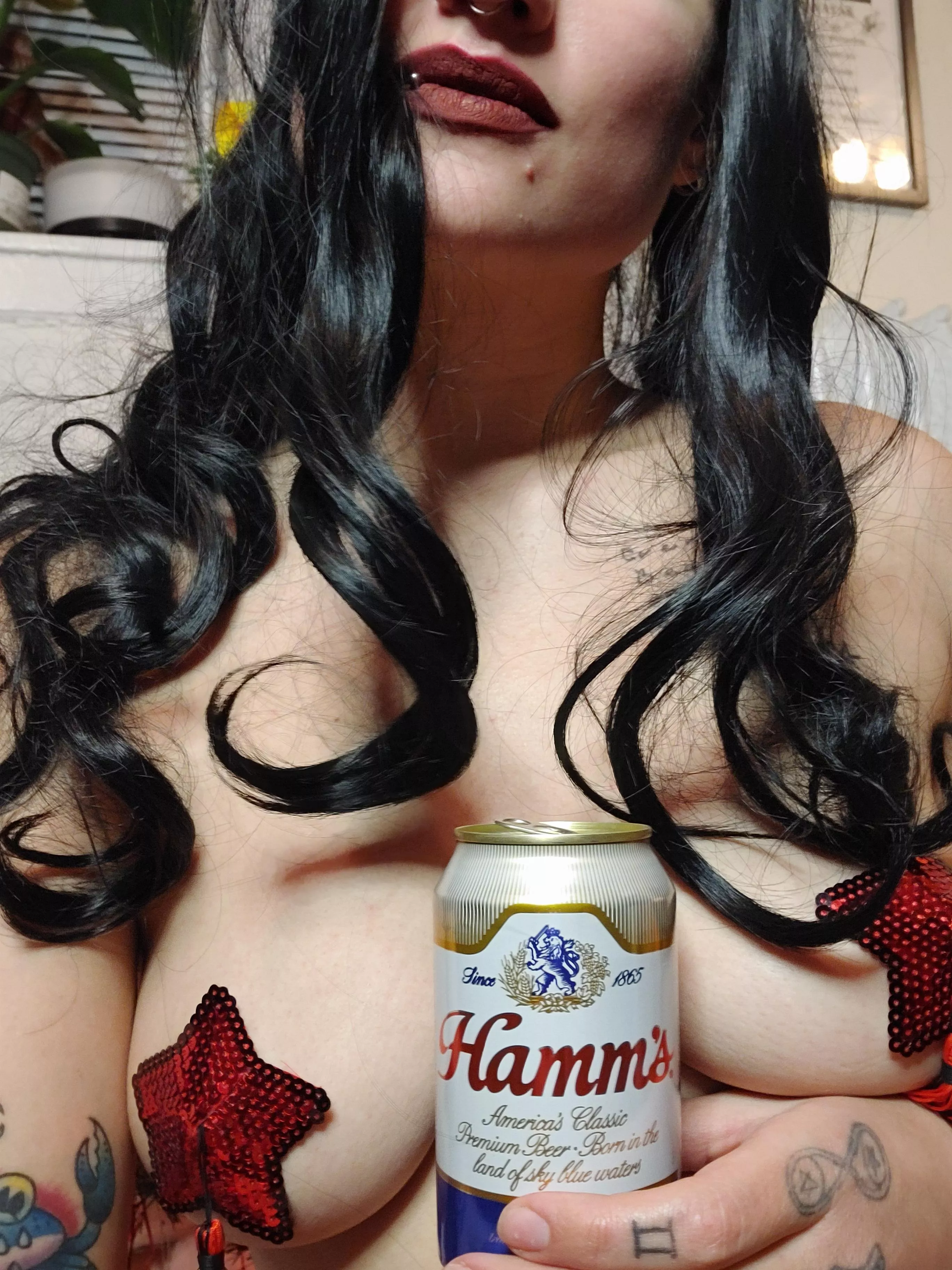 Hamm's and titties, holiday edition