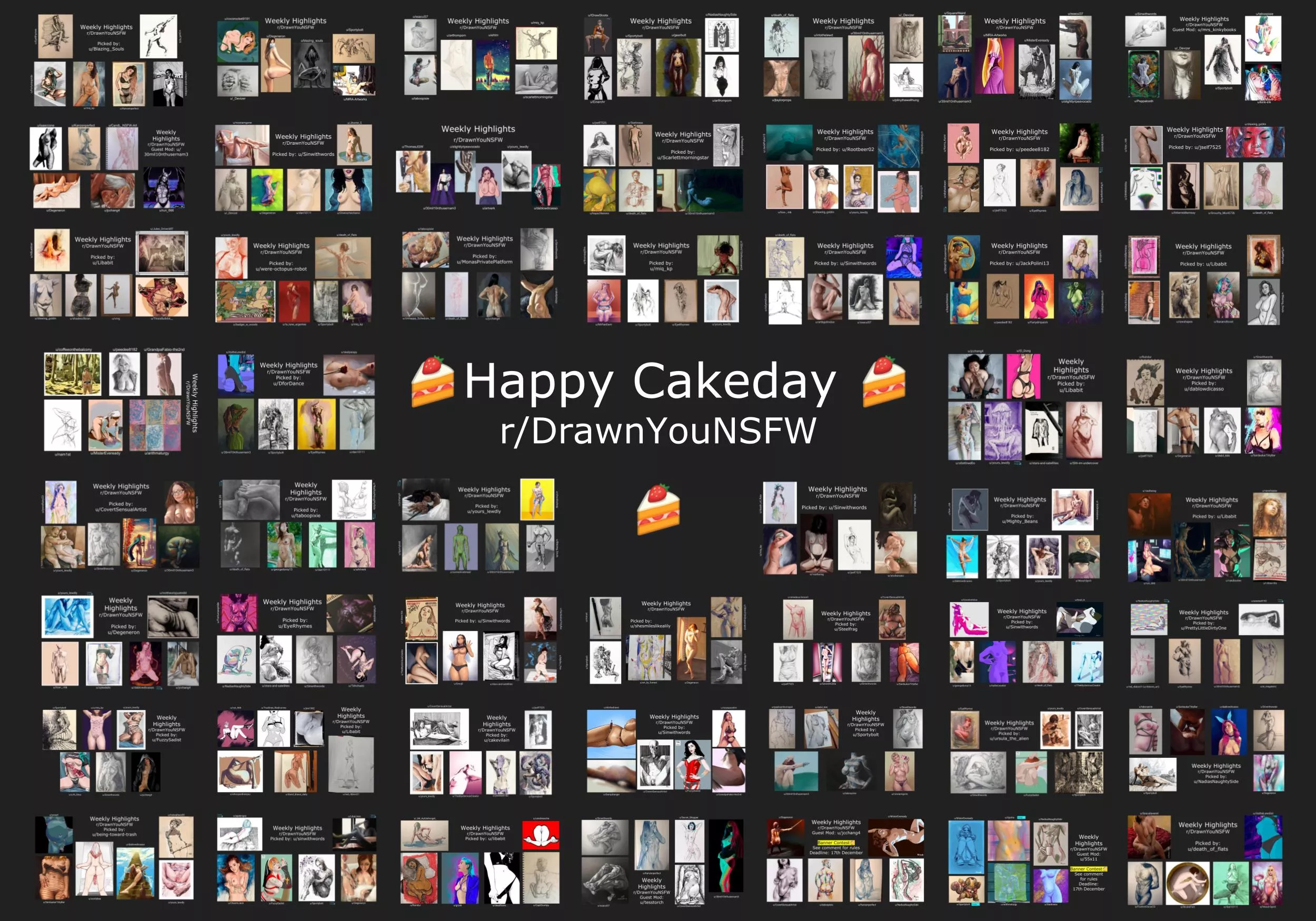 🍰Happy Cakeday r/DrawnYouNSFW 🍰