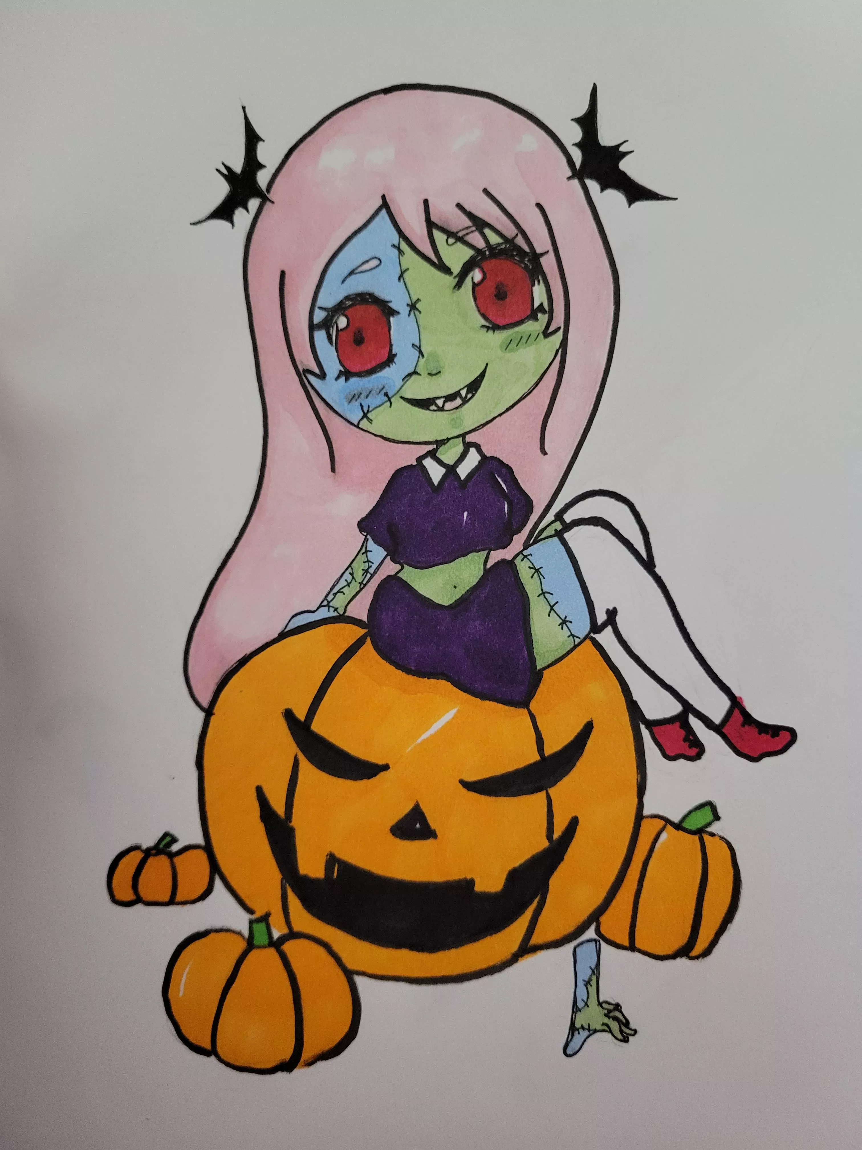 Happy Halloween! I don't have anyone who cares or to show my drawing off to, so here you go~ :3