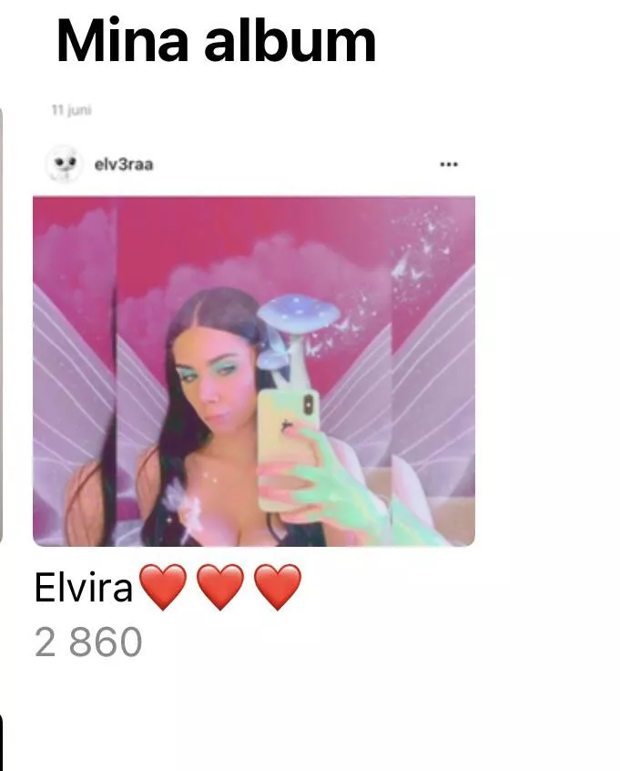 Har ett album med gamla/nya bilder o videos på Elvira Spetsmark, kom dm om ni är intresserade. (Från hennes snapchat story/privata Instagram samt en hel del personliga nakenbilder)