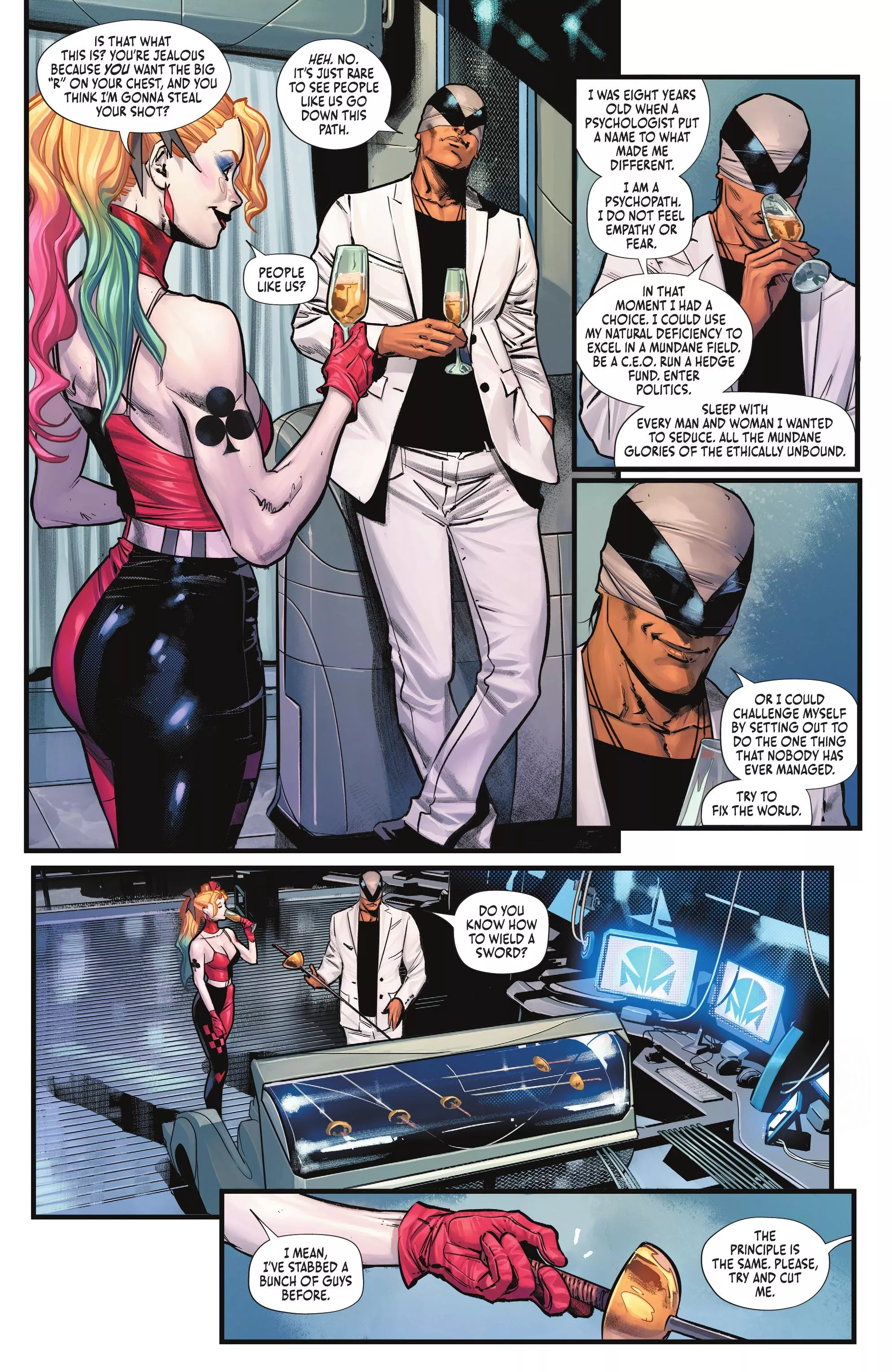 Harley's shiny behind [Batman #105]