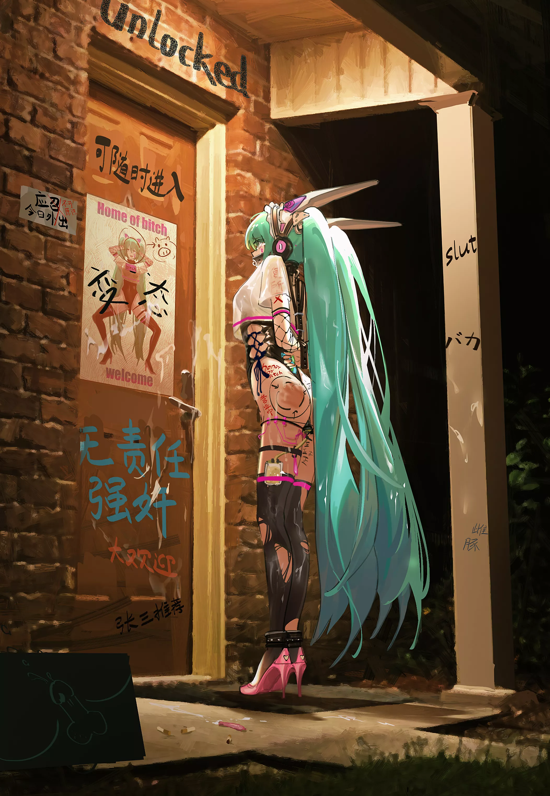 (Hatsune Miku) Call Girl Miku (Ying0yi) [Vocaloid]