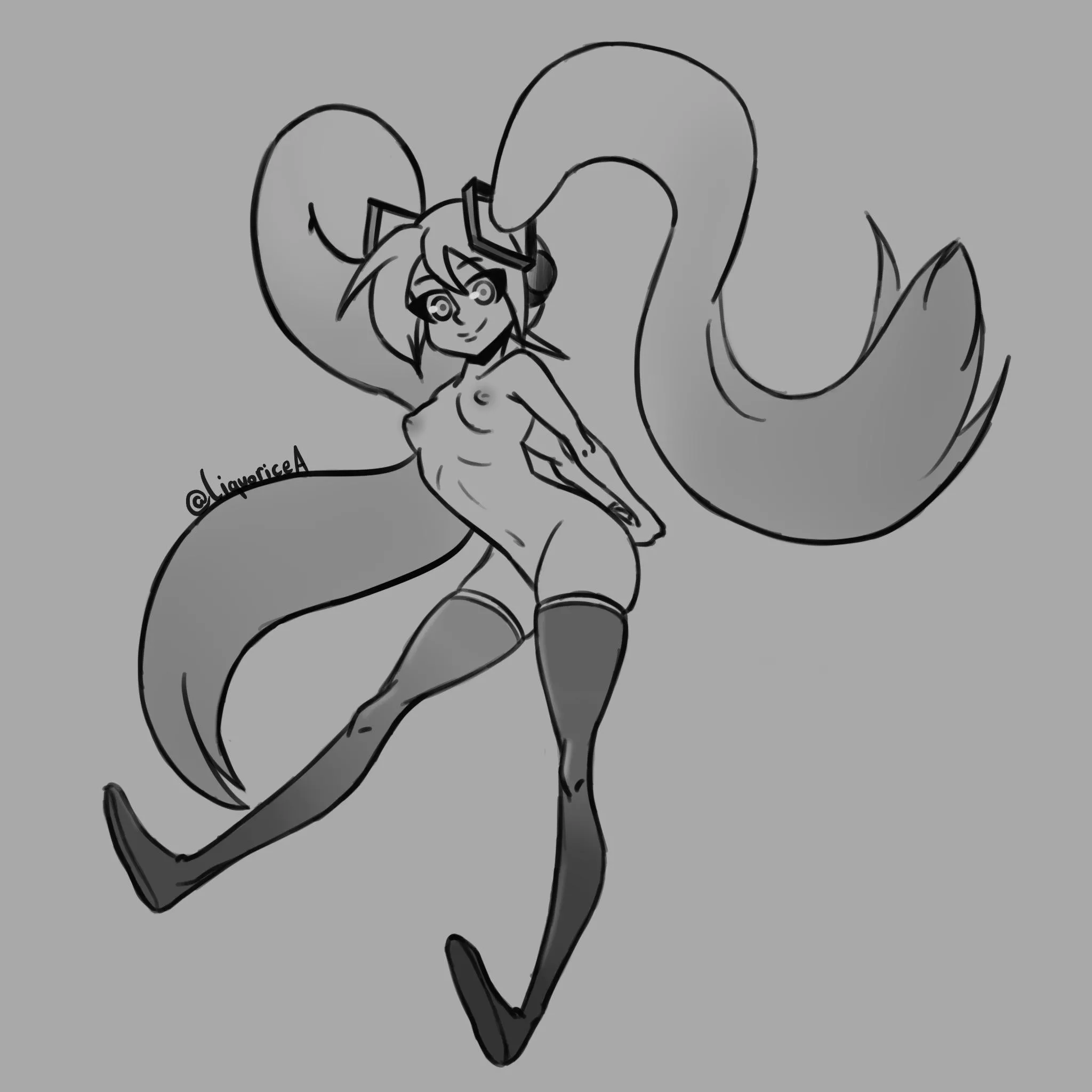 Hatsune Miku Patreon Sketch