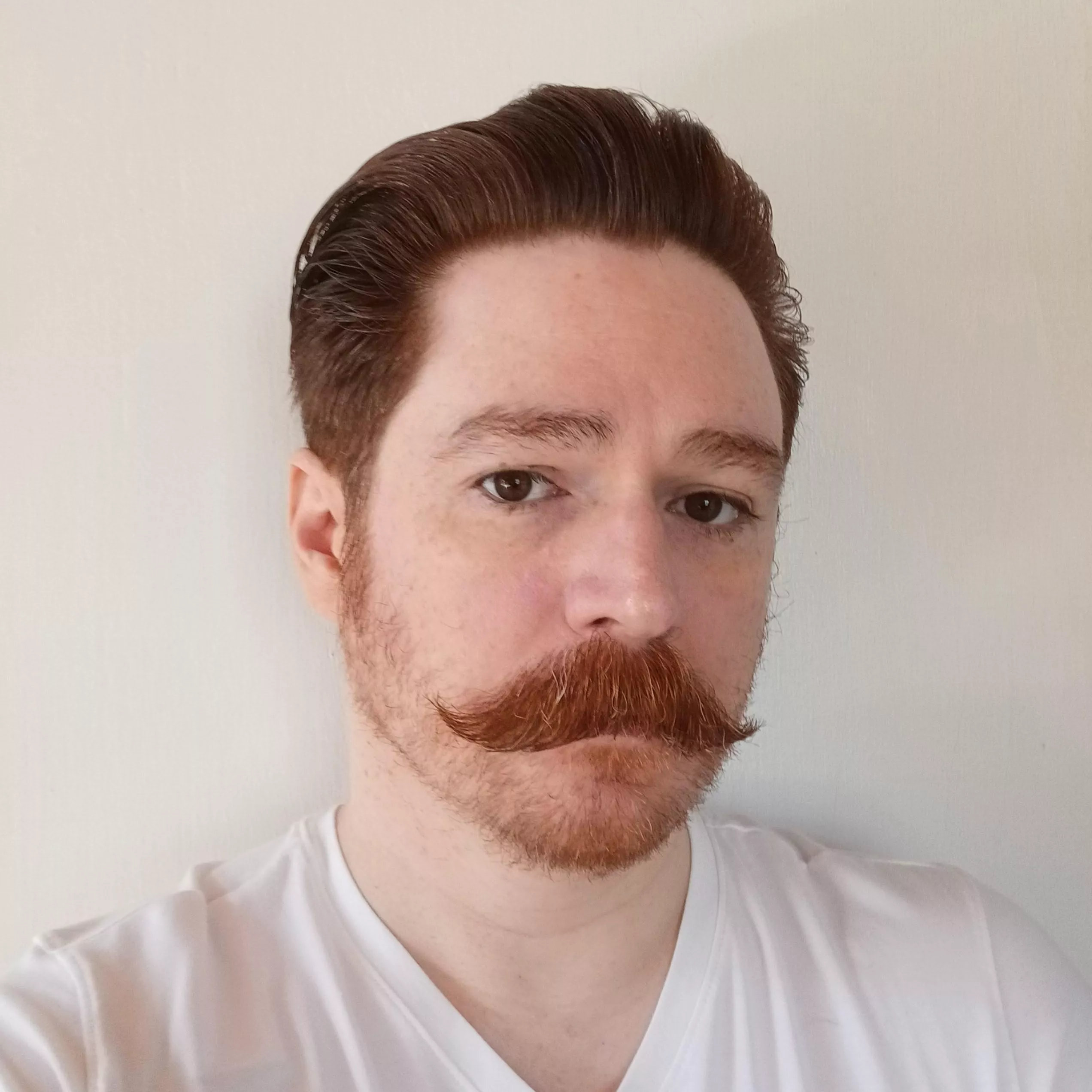 Haven't shaved lately, but thought the mustache was worth sharing!