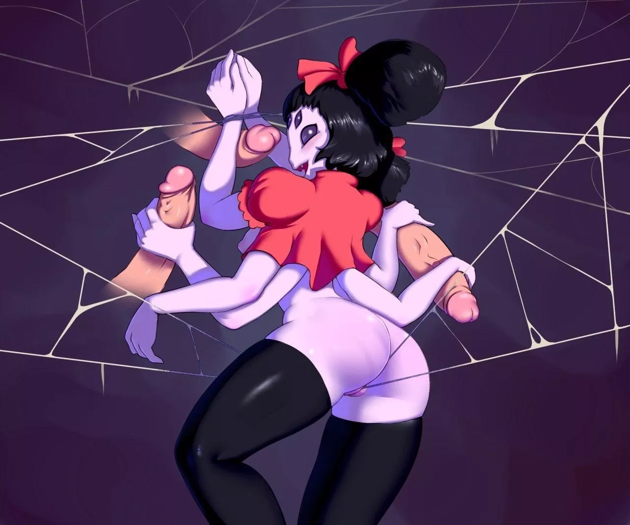 Having fun in her web