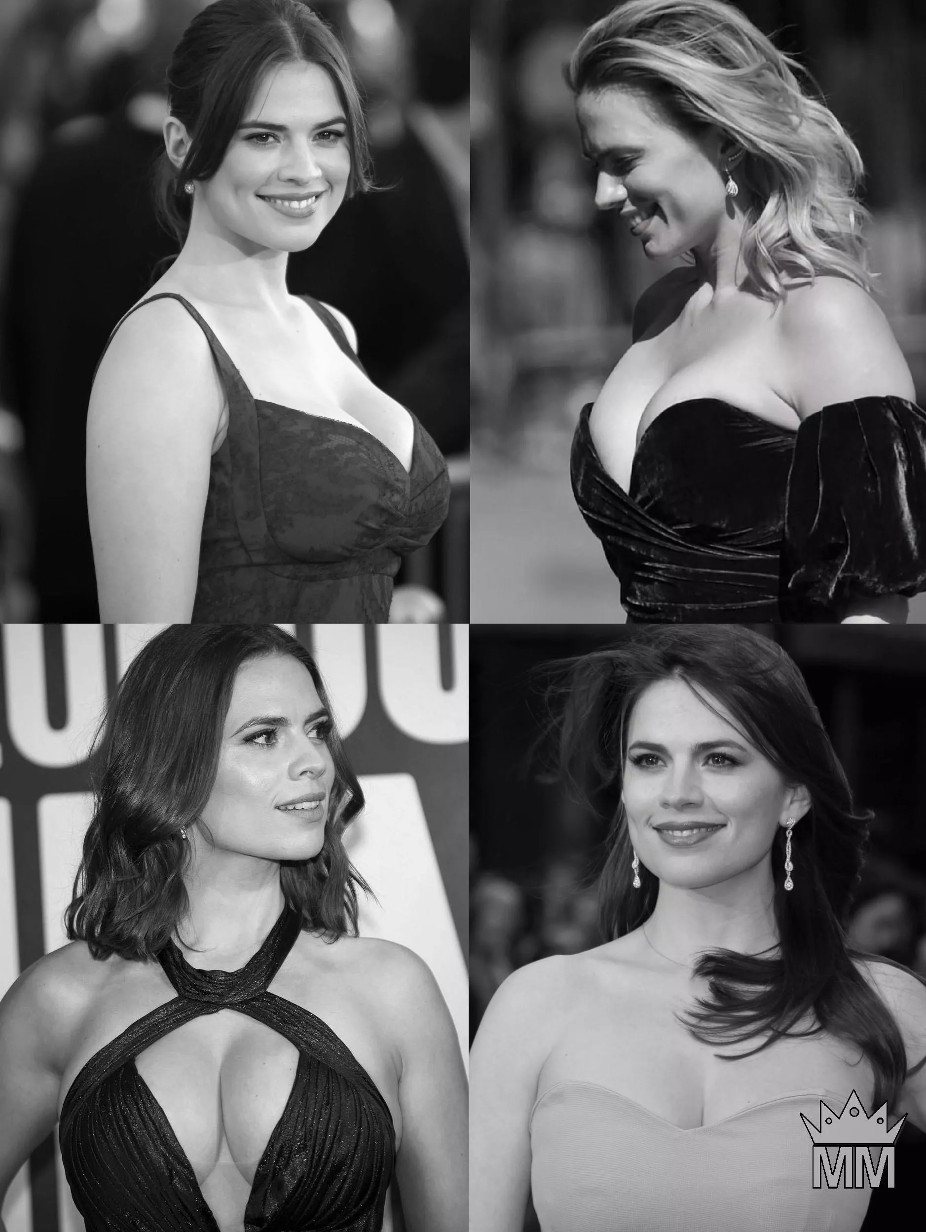 Hayley Atwell on different occasions, showing who's the GOAT