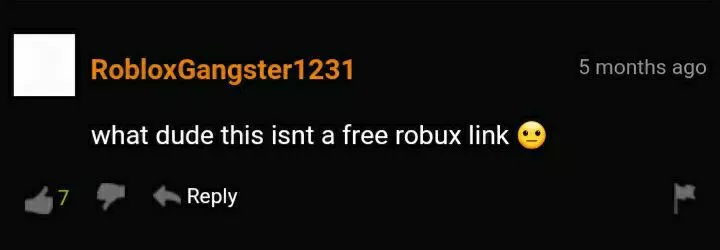 He just wanted robux 😔