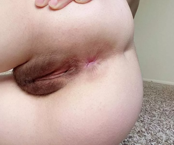 Here my hairy pussy