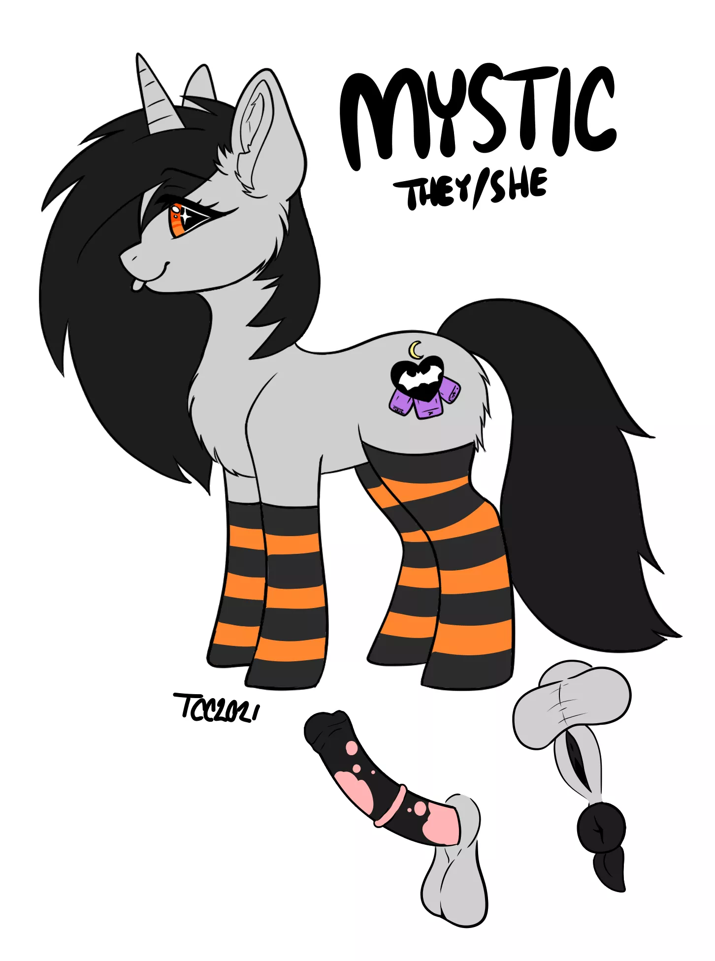 Here's My Little Pony sona ðŸ–¤ðŸ§¡ (I) #(TheCreatureCorner)