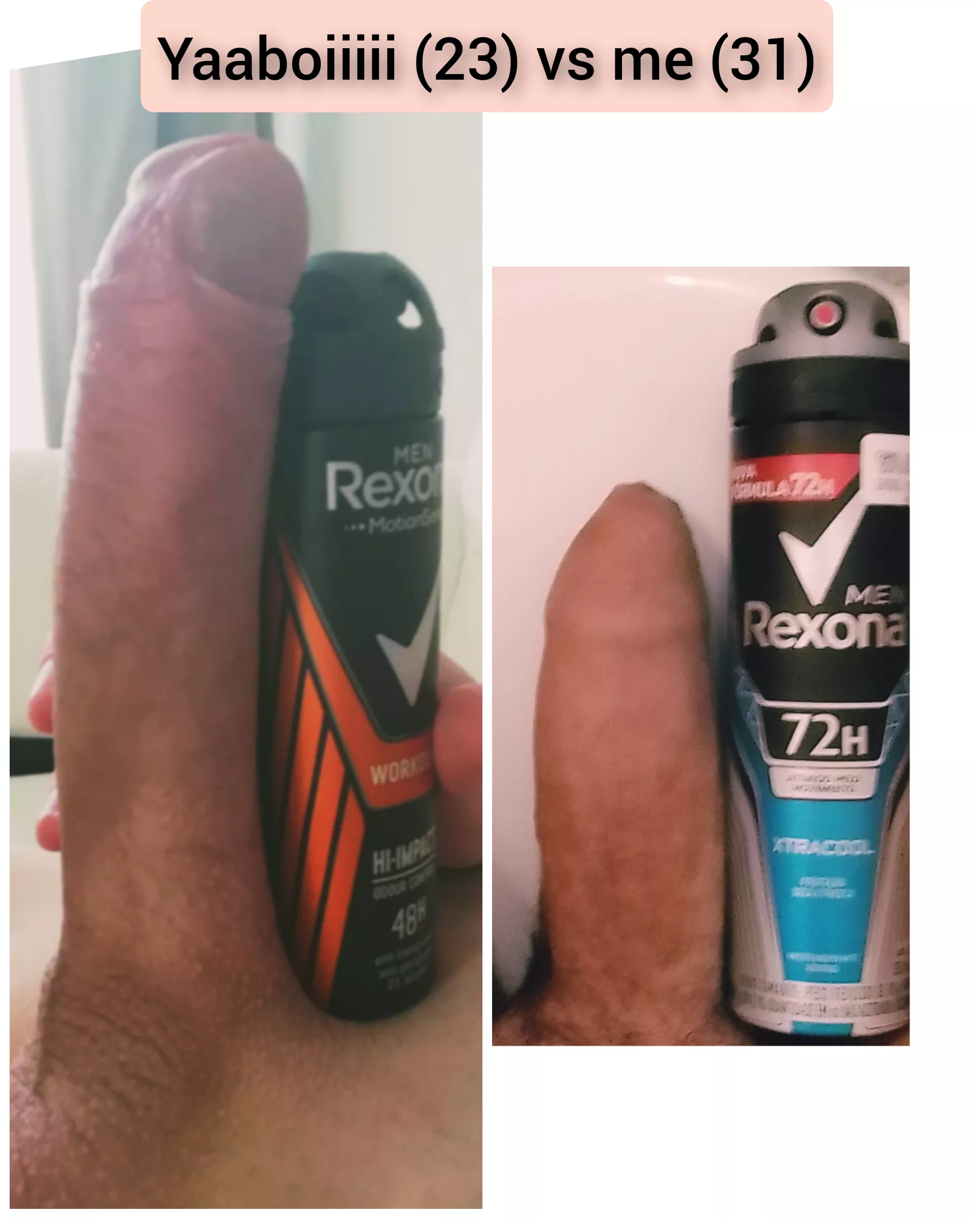 He's bigger than the deodorant can