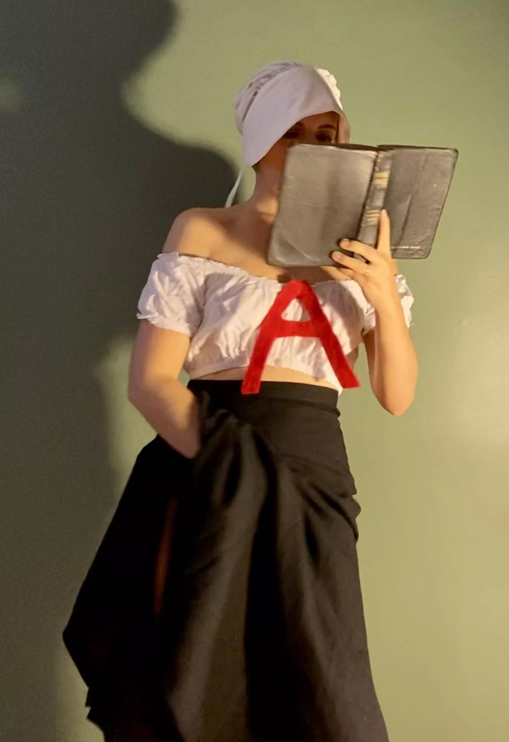 Hester Prynne Reads a Book