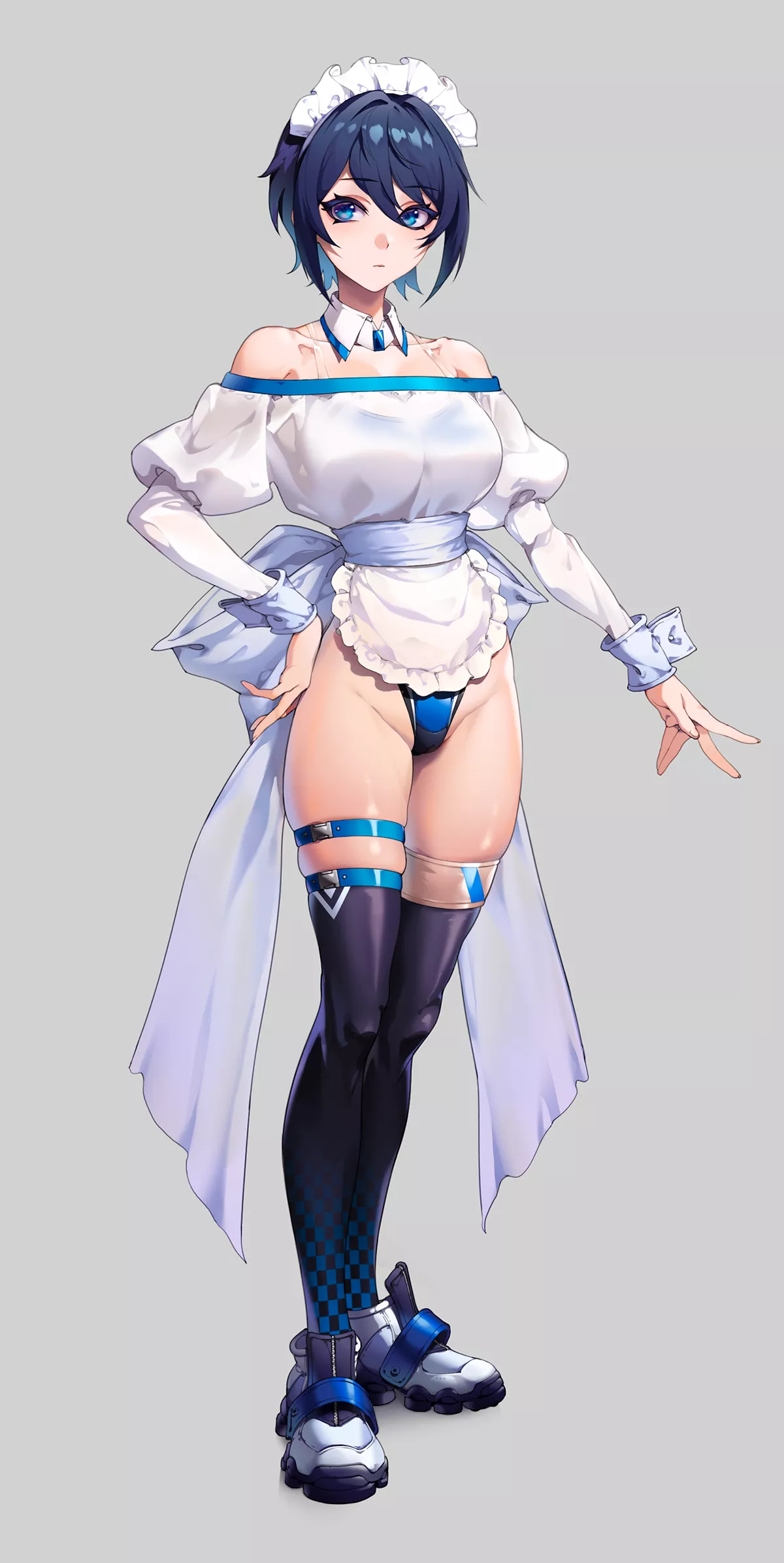 Highleg Leotard Maid (Zzzearly) [Original]