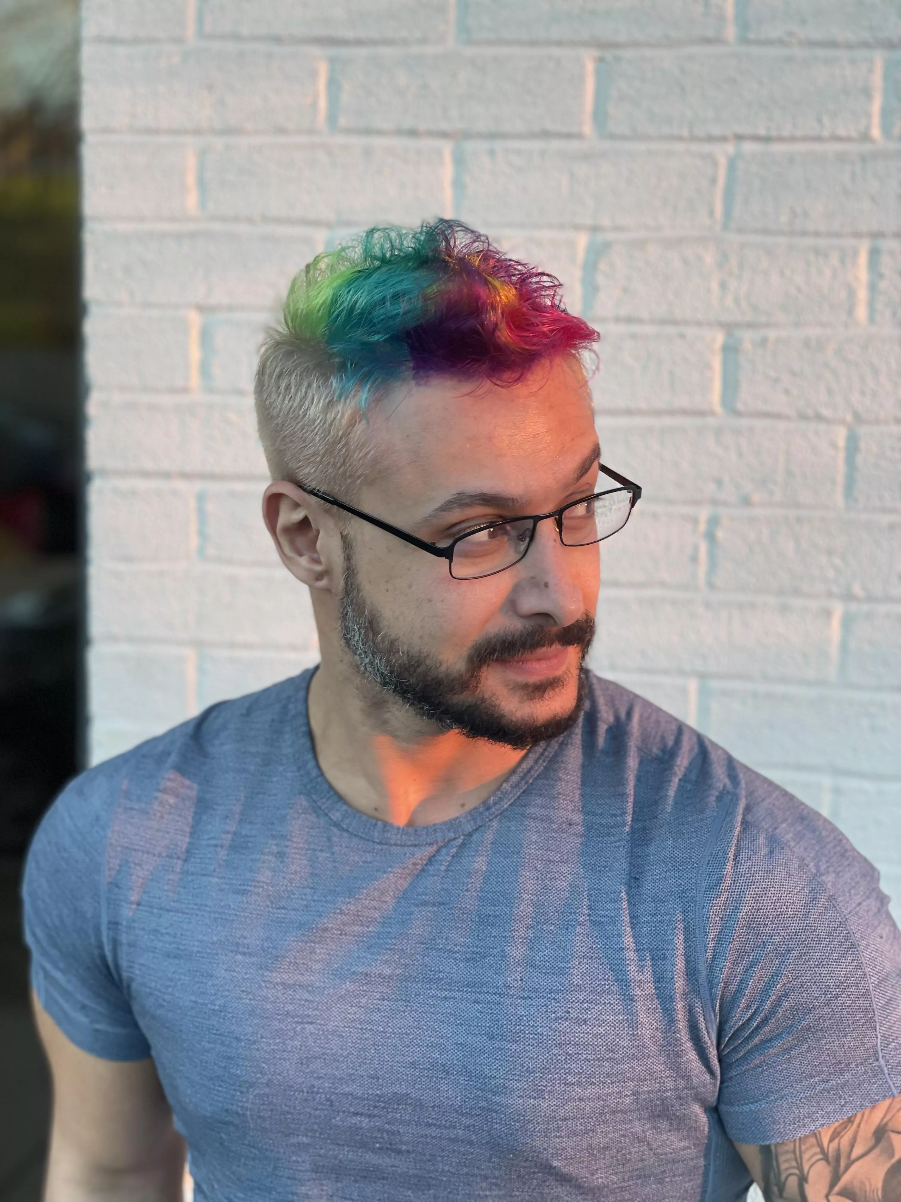 Hit a goal on Twitch and Dyed my hair rainbow! Iâ€™m also in love with this subreddit â¤ï¸