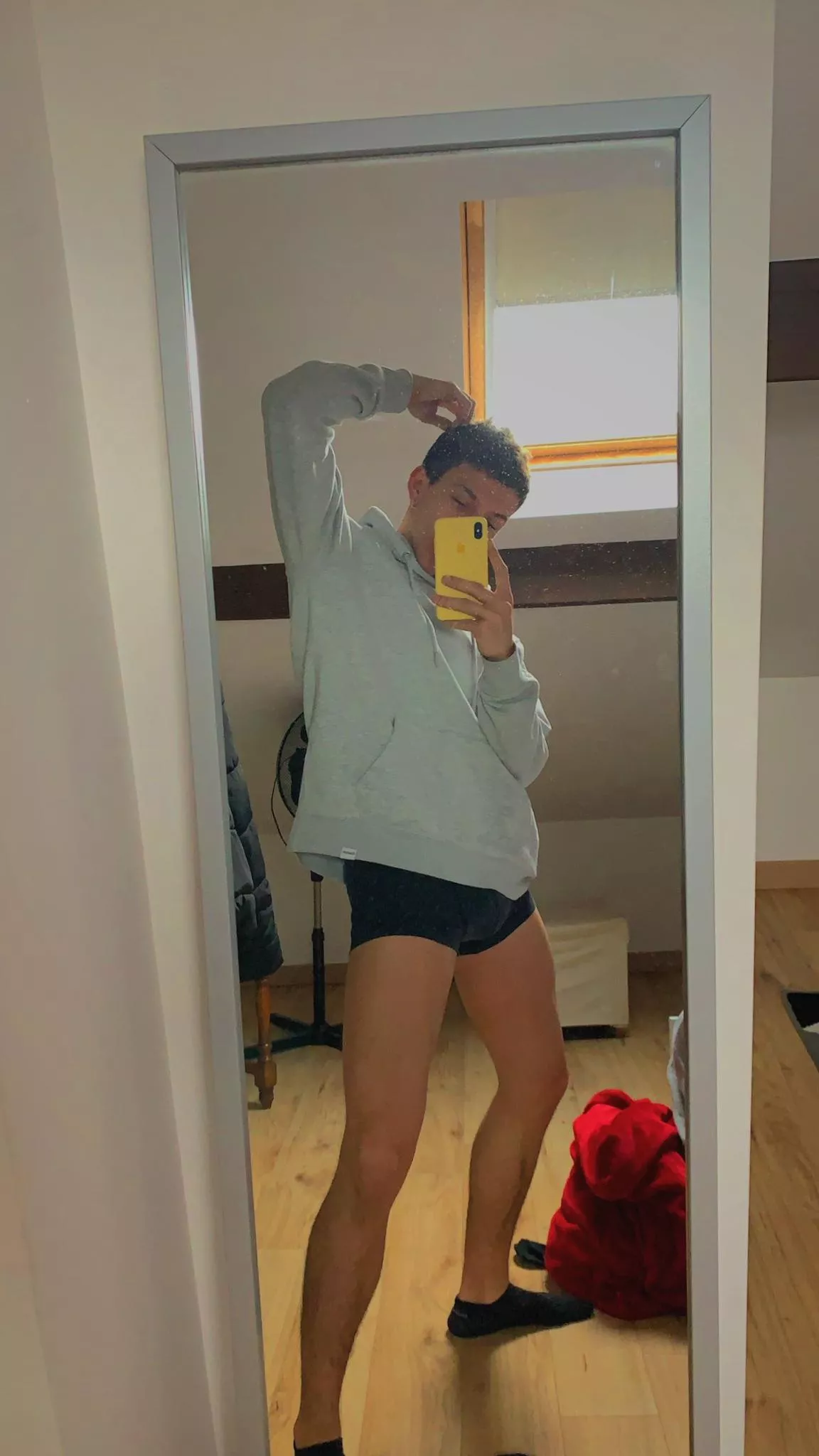 hoodie and legs