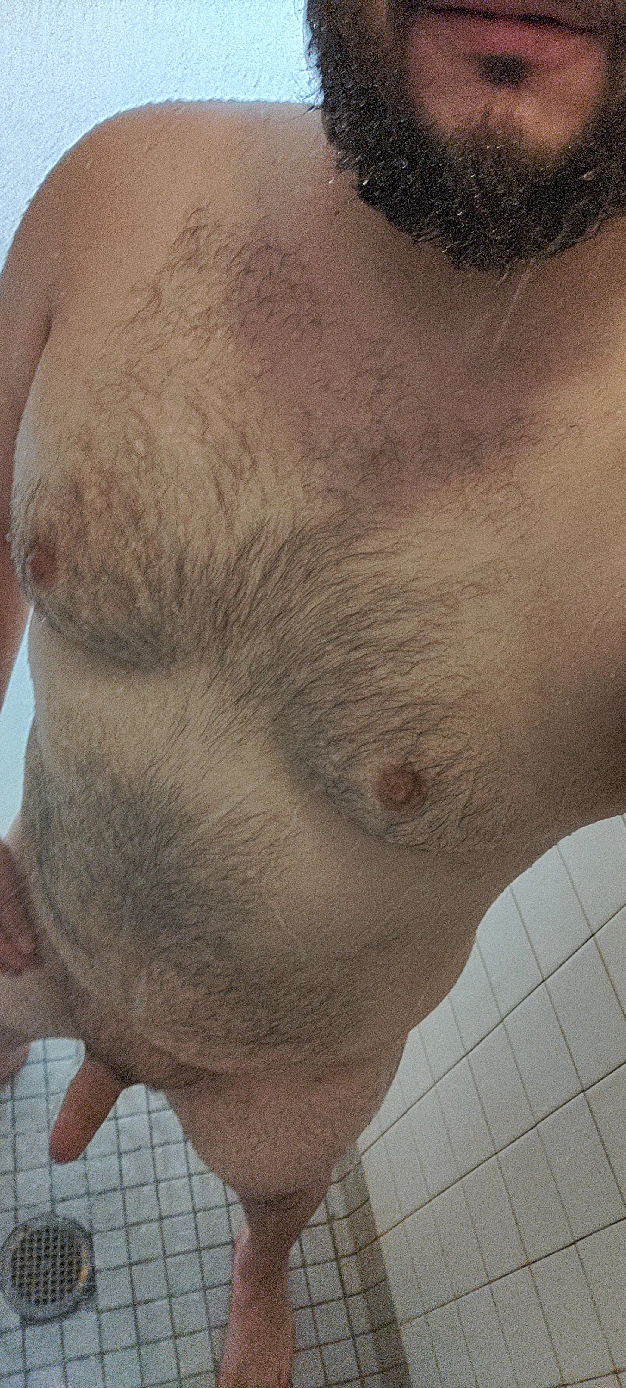 Hope no one catches me in the gym shower. Shit yes i do